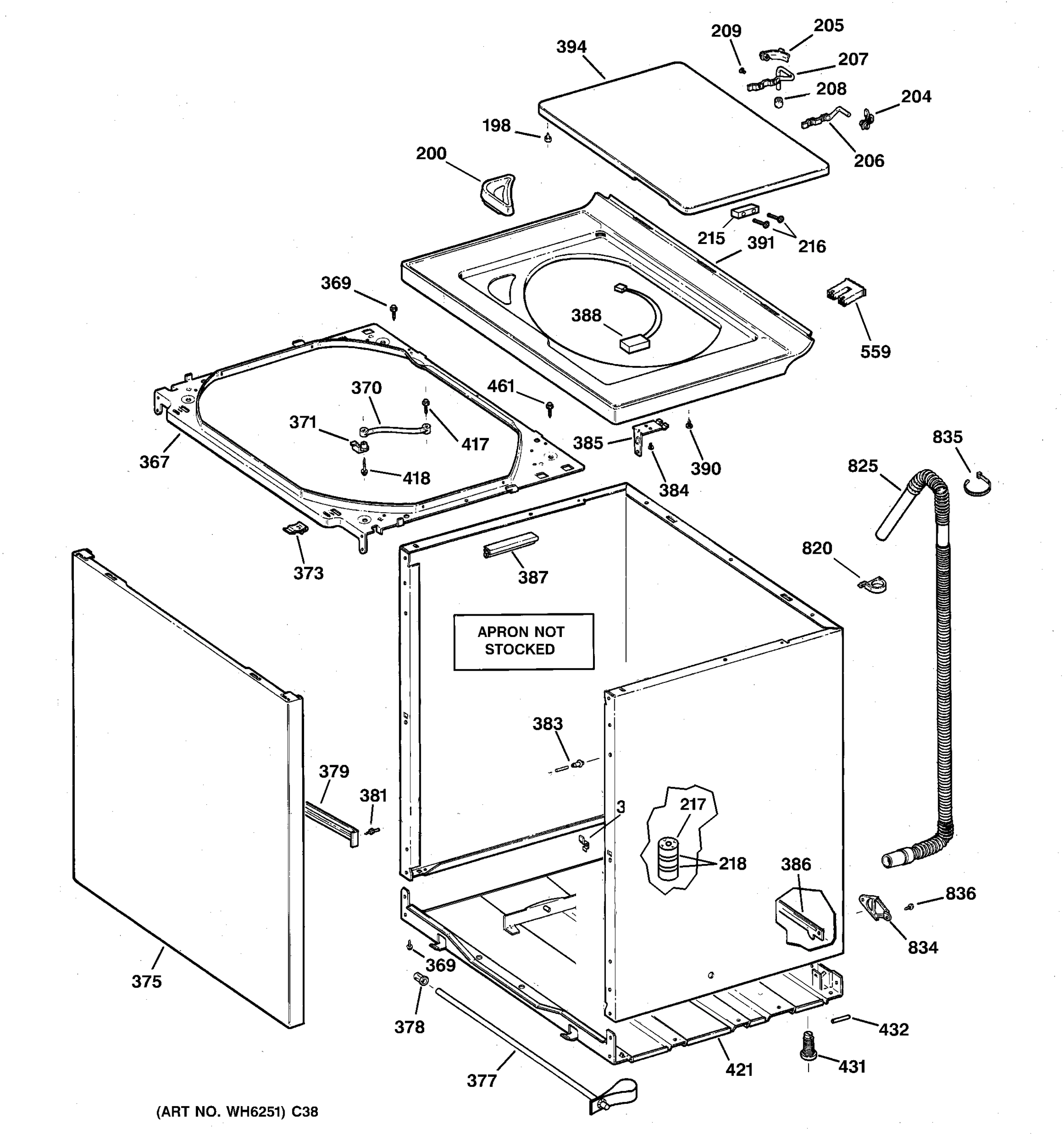 CABINET, COVER & FRONT PANEL