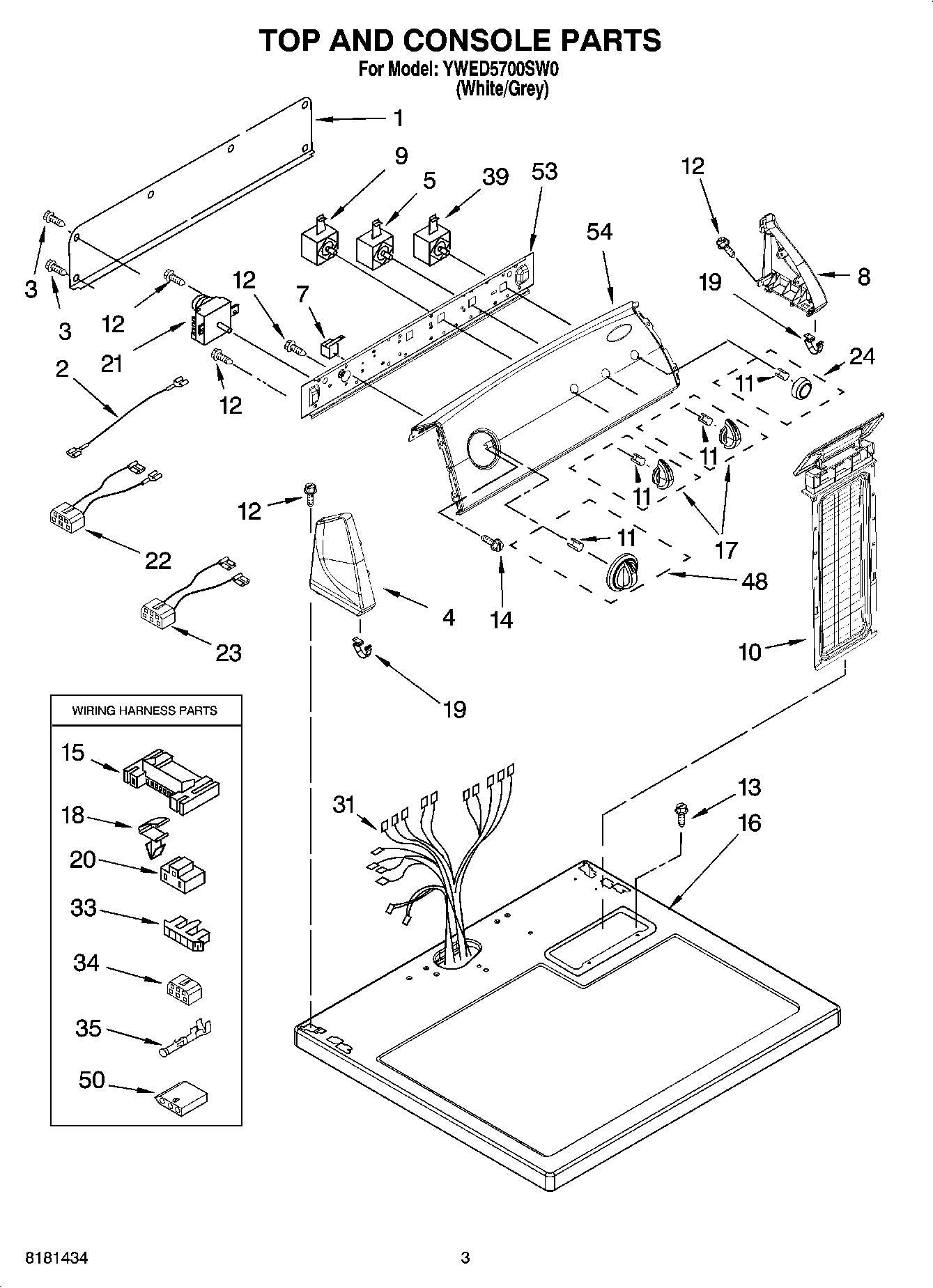 02 - TOP AND CONSOLE PARTS