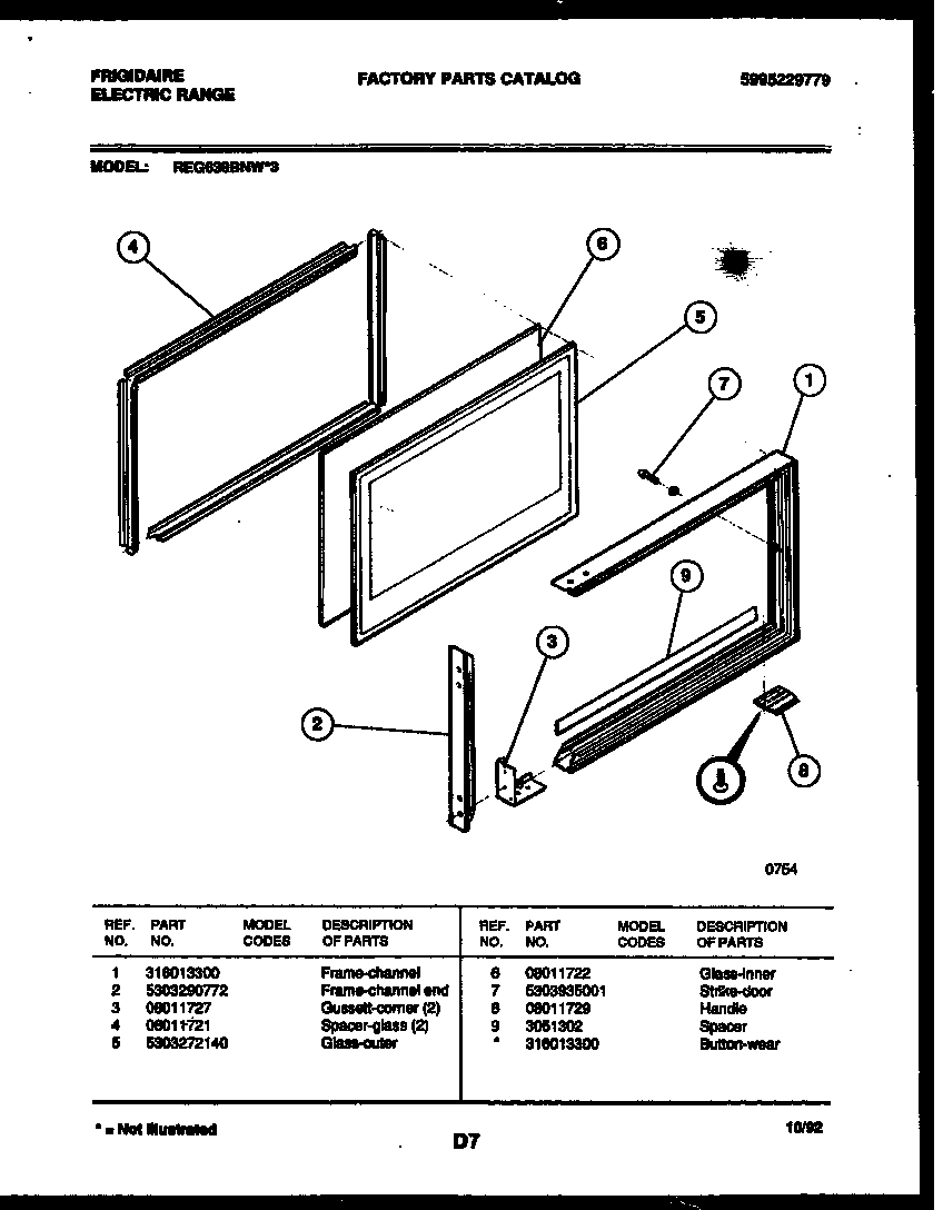 05 - UPPER OVEN DOOR PARTS