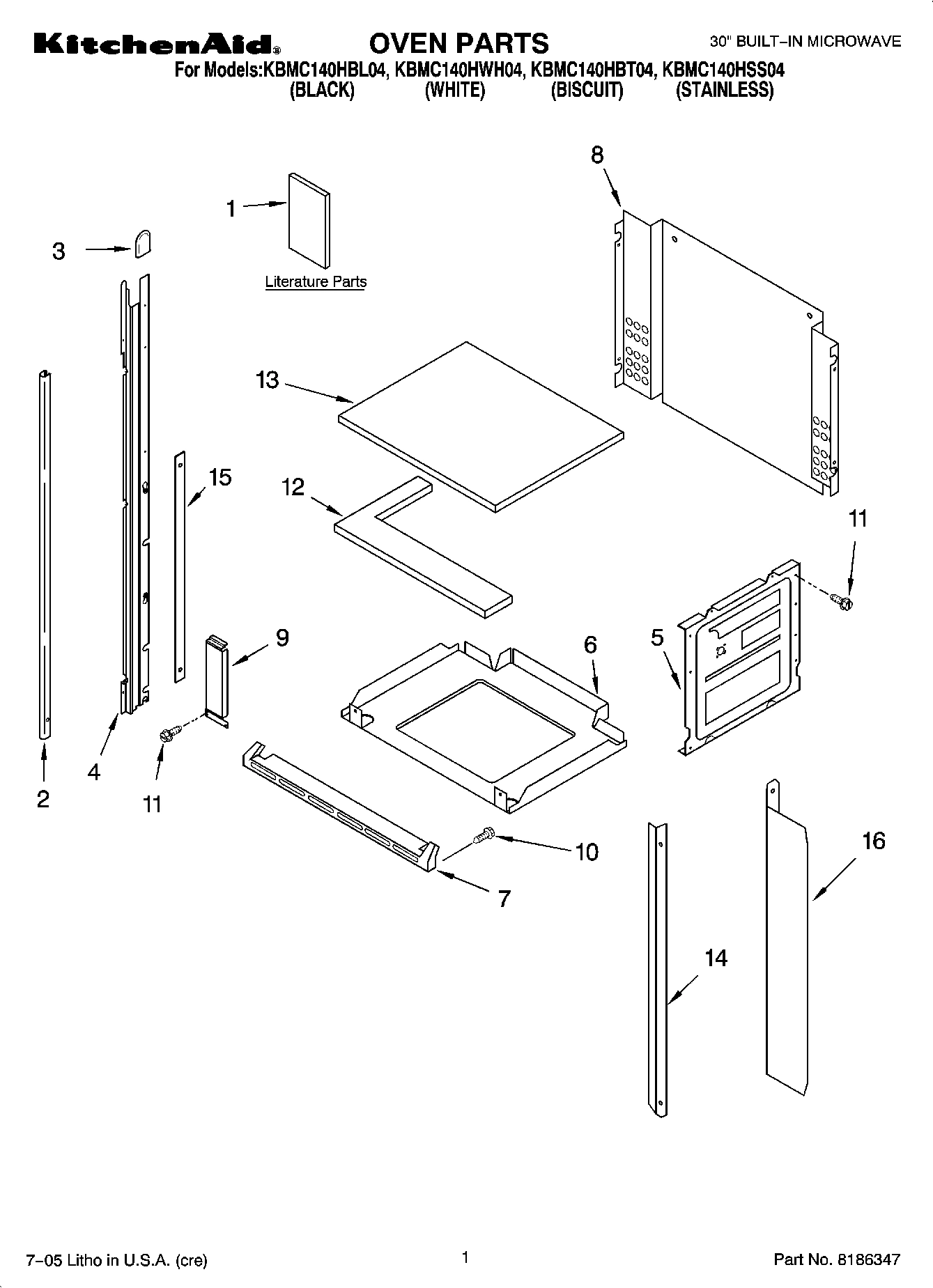 01 - OVEN PARTS