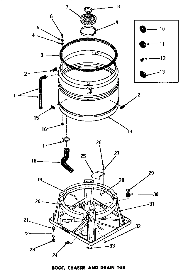 09 - BOOT, CHASSIS & DRAIN TUB