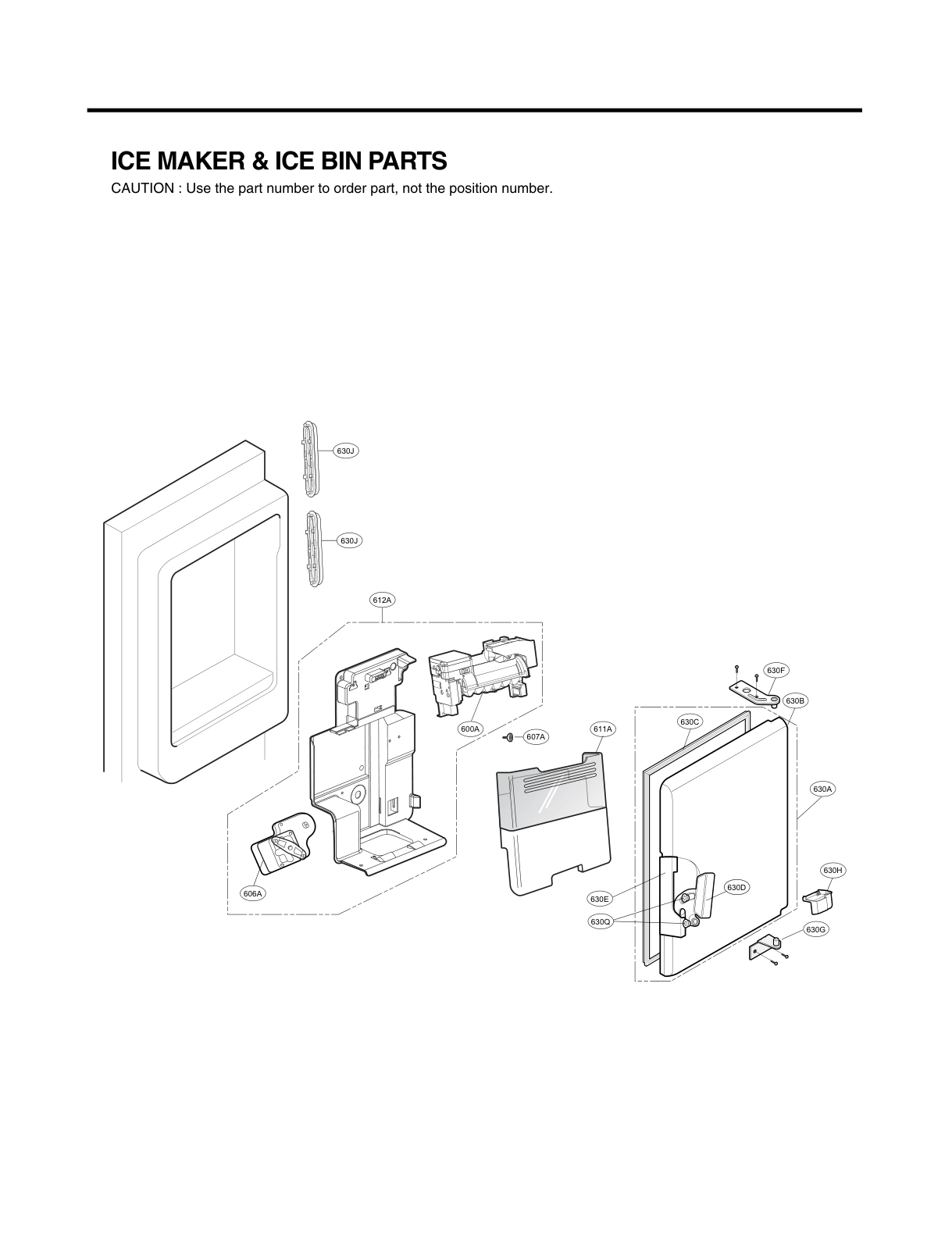 ICEMAKER & ICE BIN PARTS