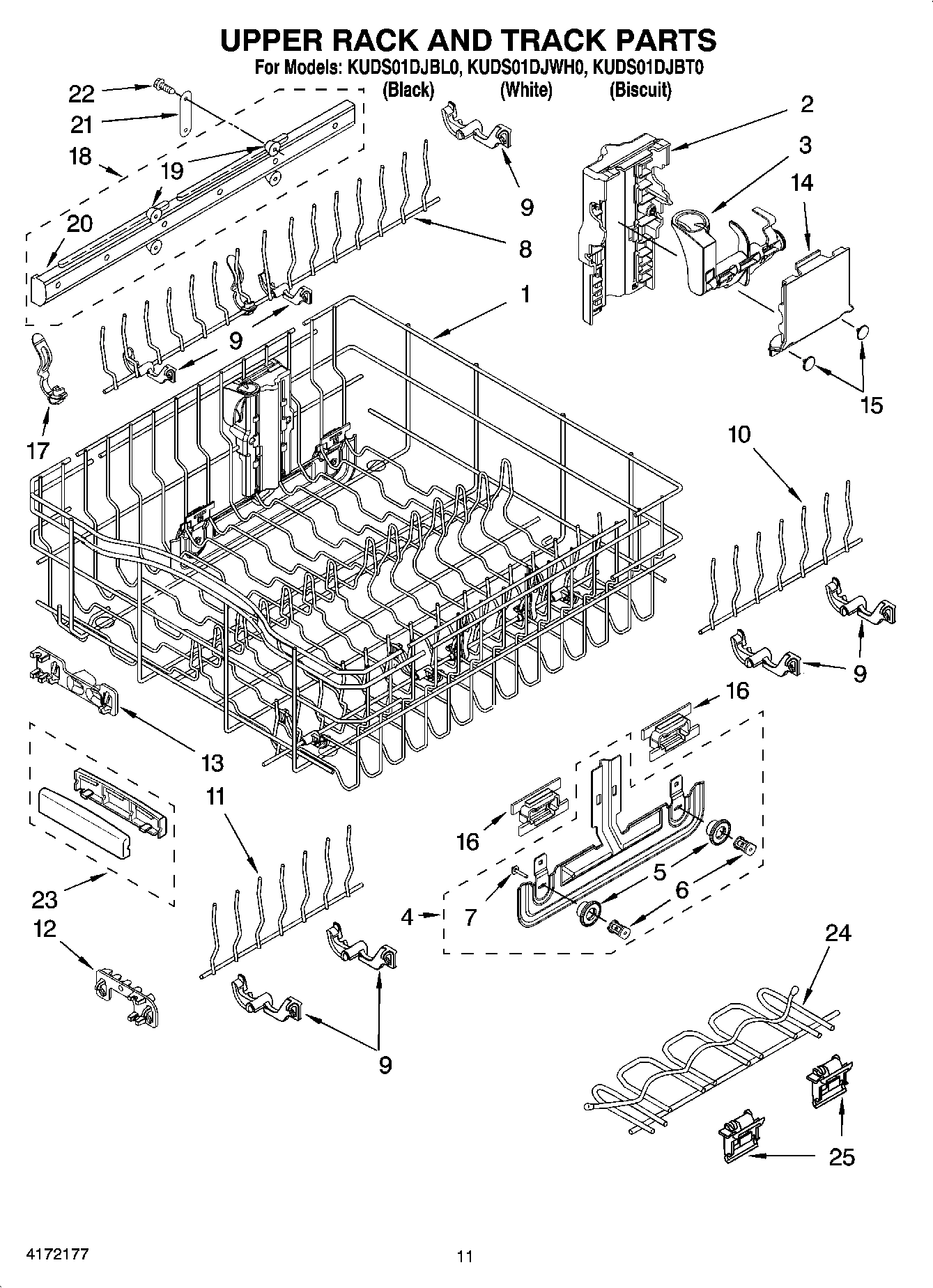 09 - UPPER RACK AND TRACK PARTS