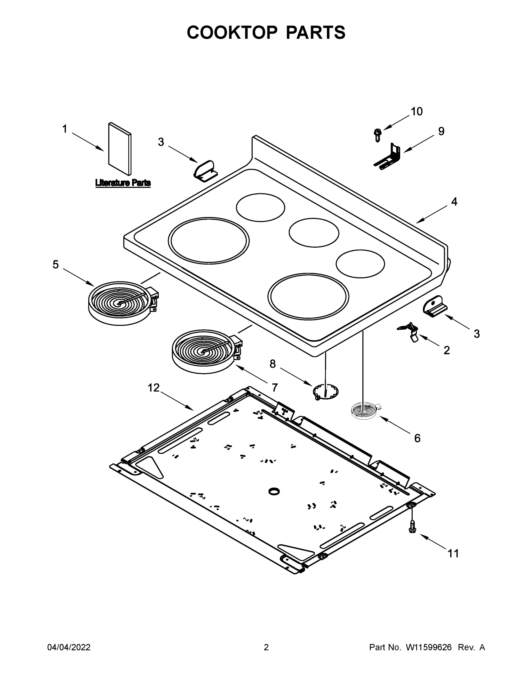 02 - COOKTOP PARTS