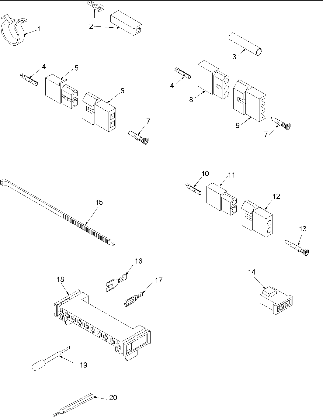 10 - TERMINALS AND MOTOR CONNECTION BLOCK
