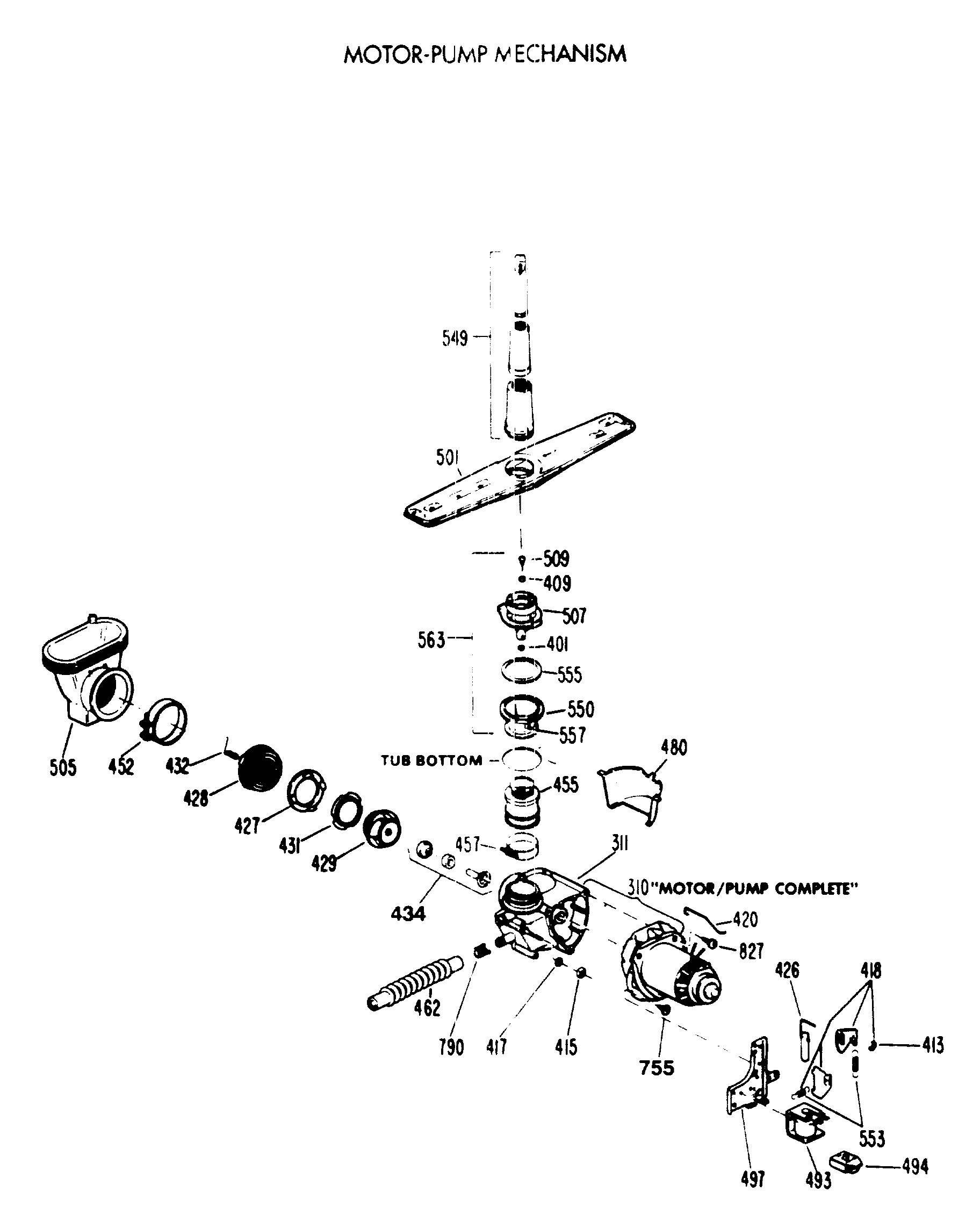 MOTOR-PUMP MECHANISM