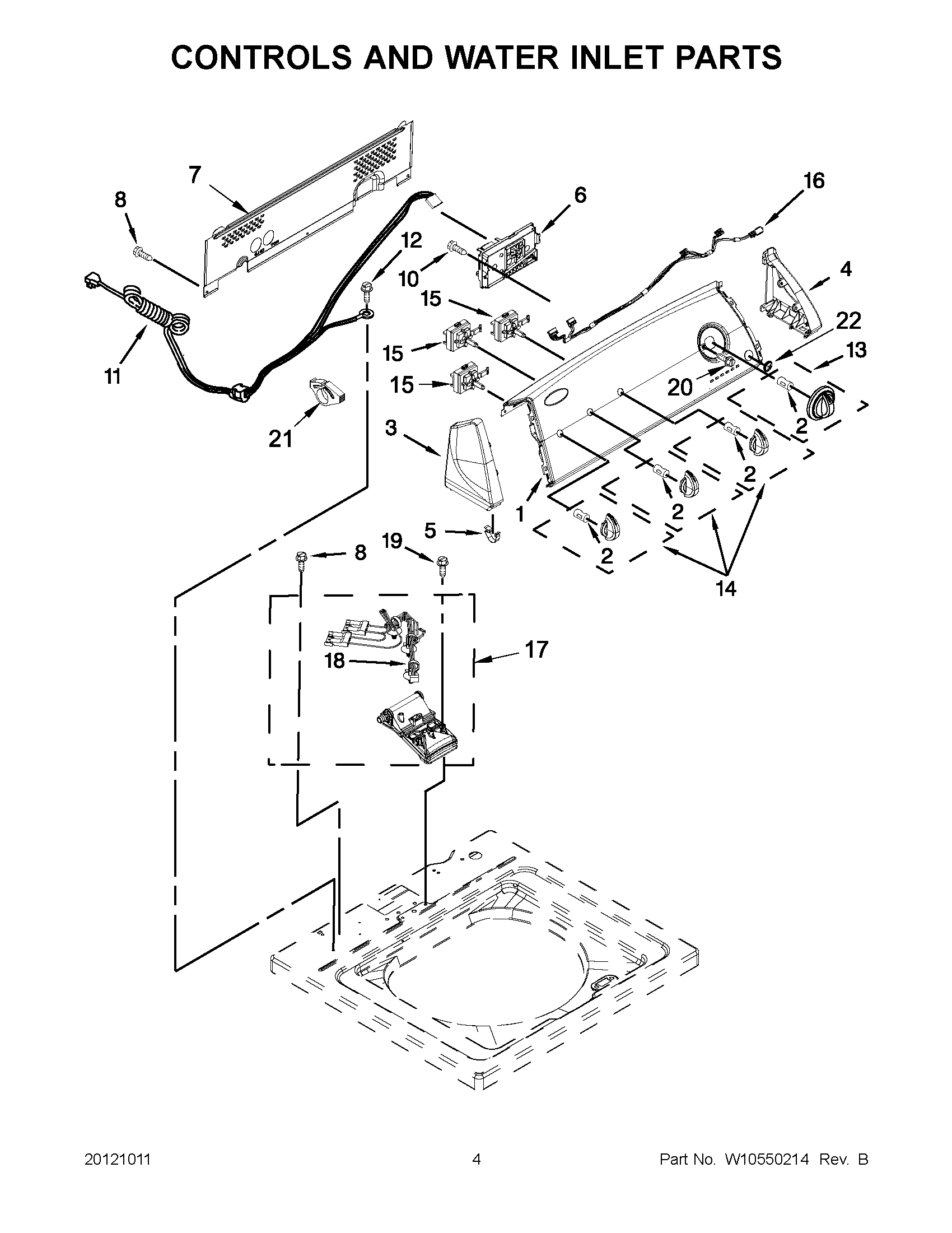 02 - CONTROLS AND WATER INLET PARTS