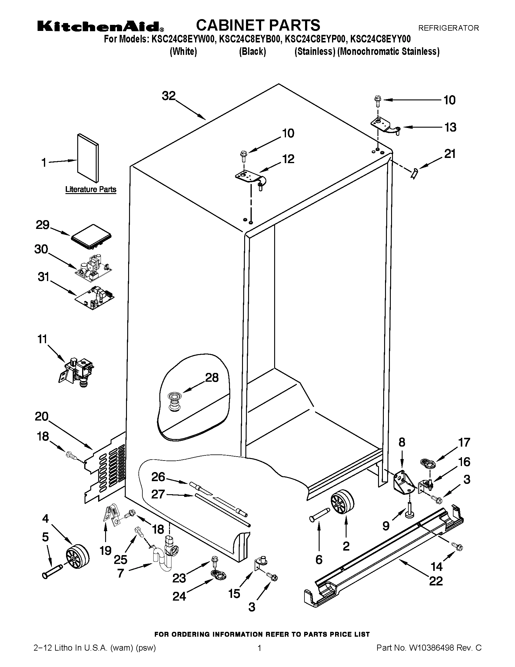 01 - CABINET PARTS