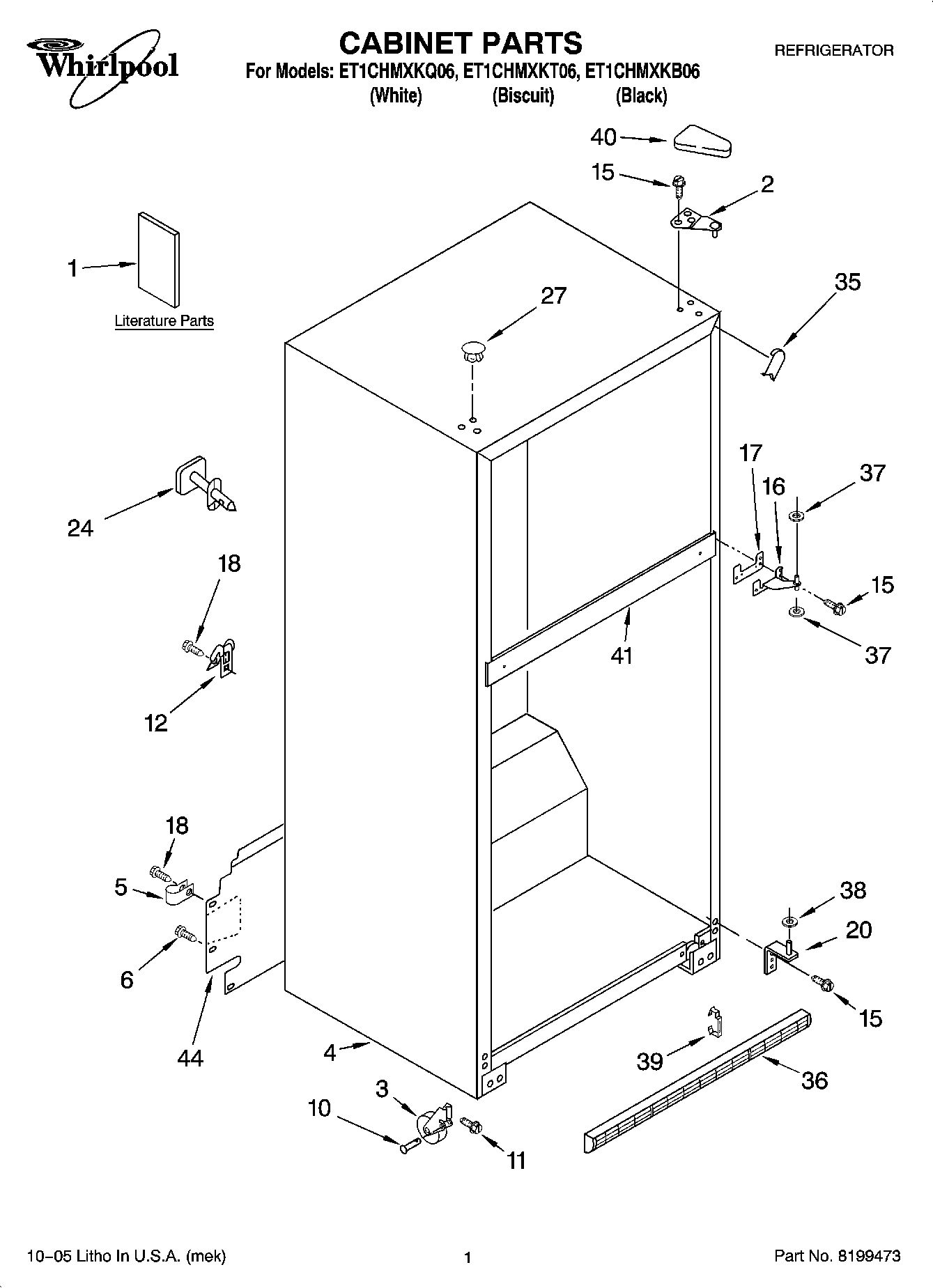 01 - CABINET PARTS