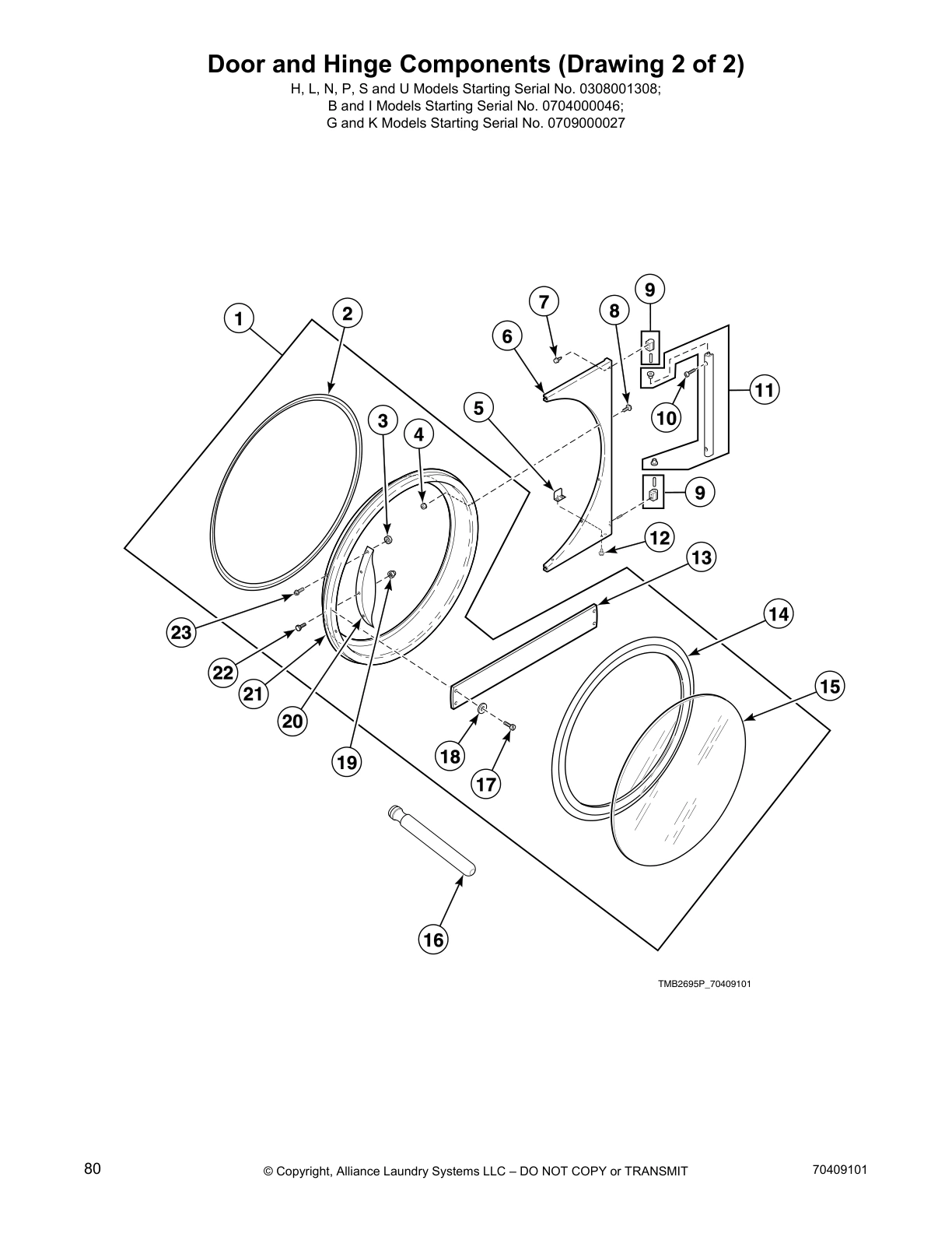 Door and Hinge Components (Drawing 2 of 2)