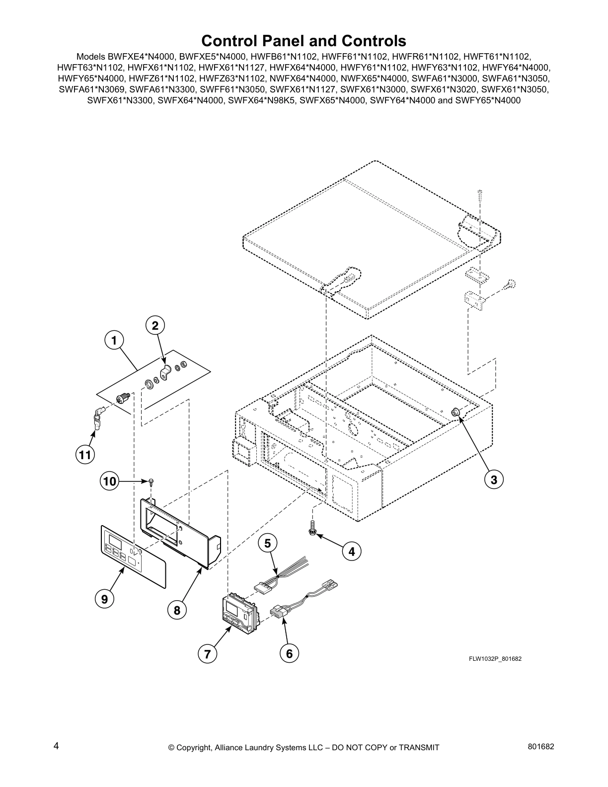 Control Panel and Controls
