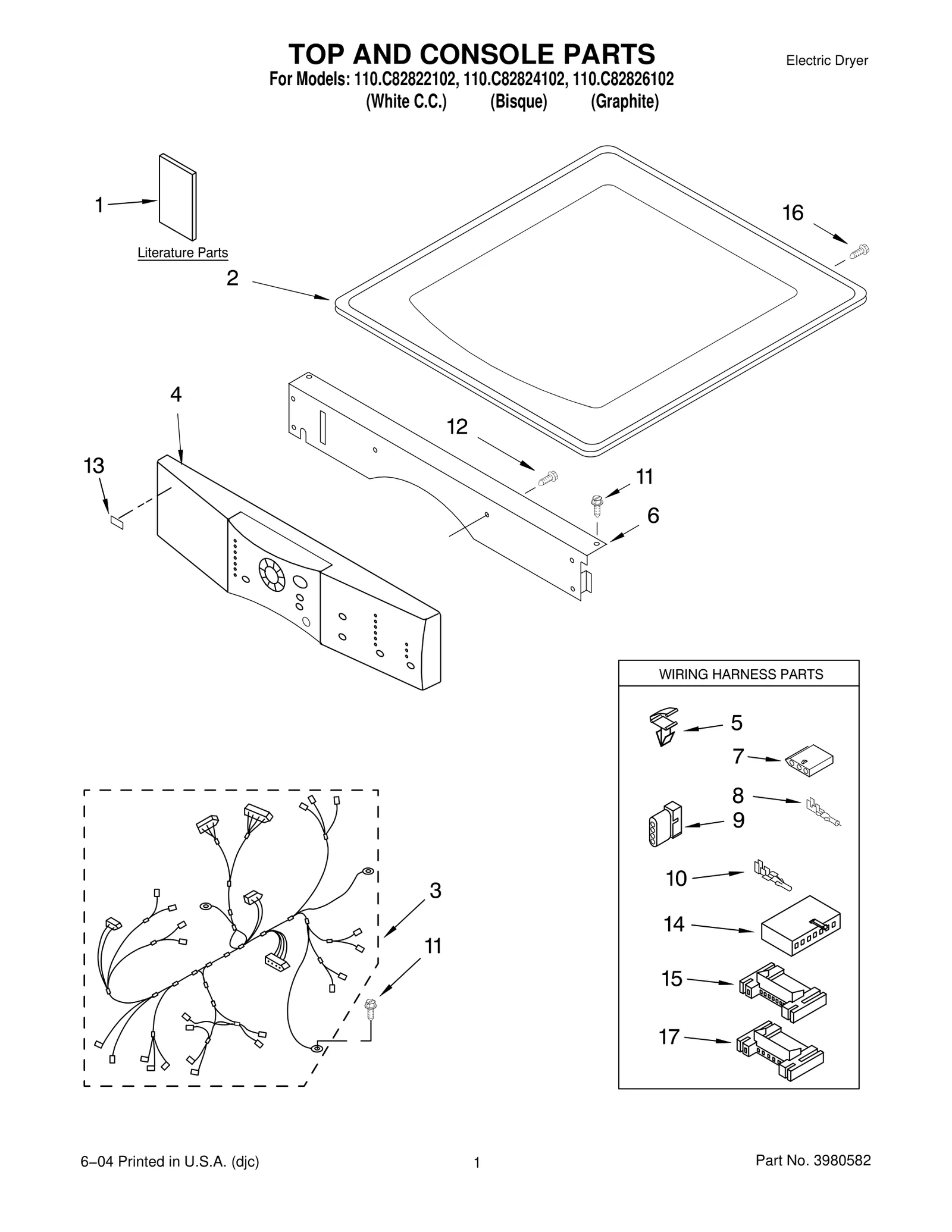 TOP AND CONSOLE PARTS