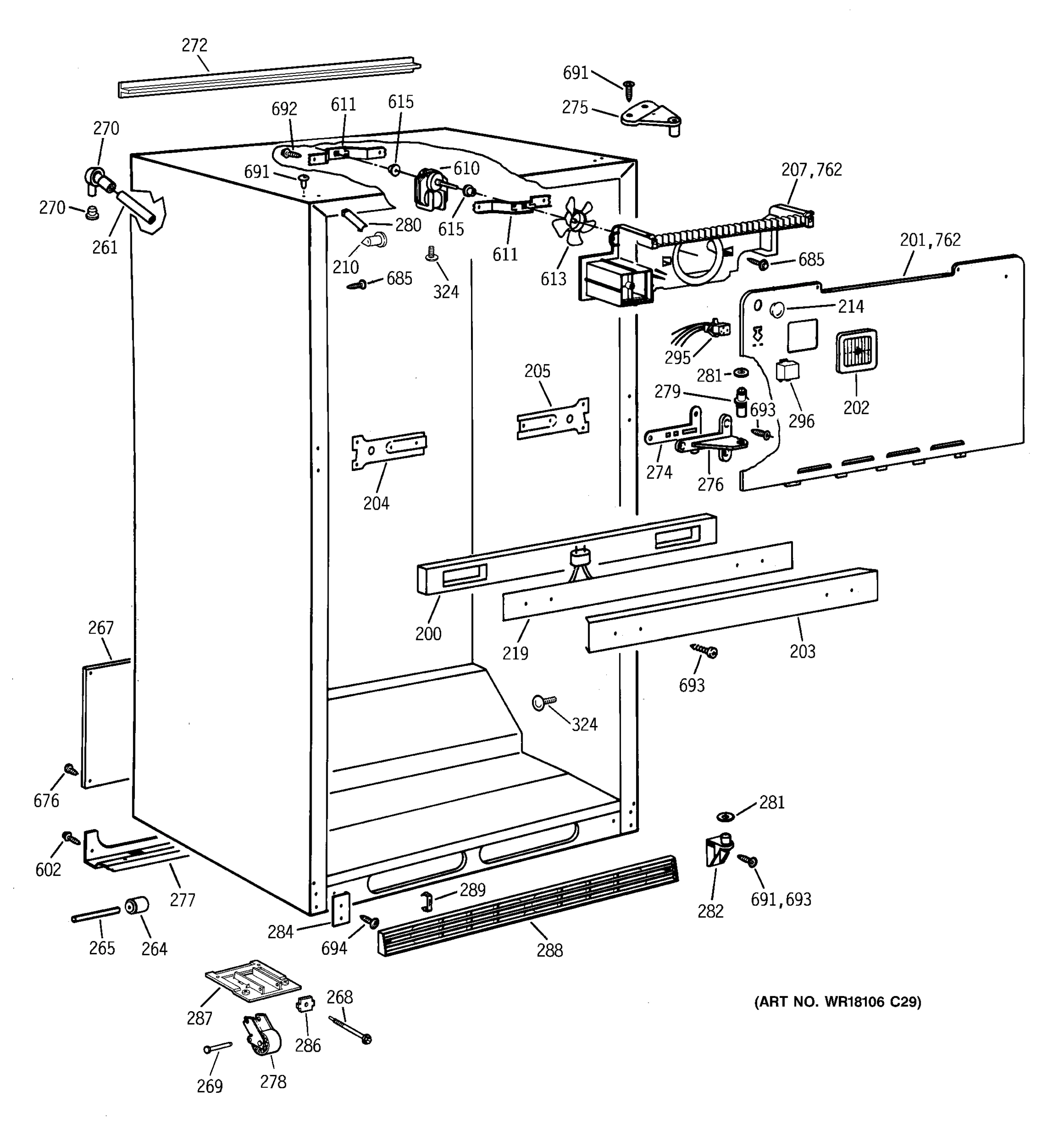CABINET PARTS