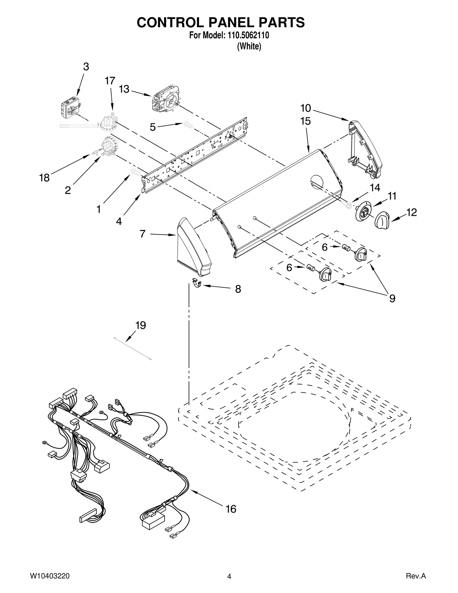 CONTROL PANEL PARTS