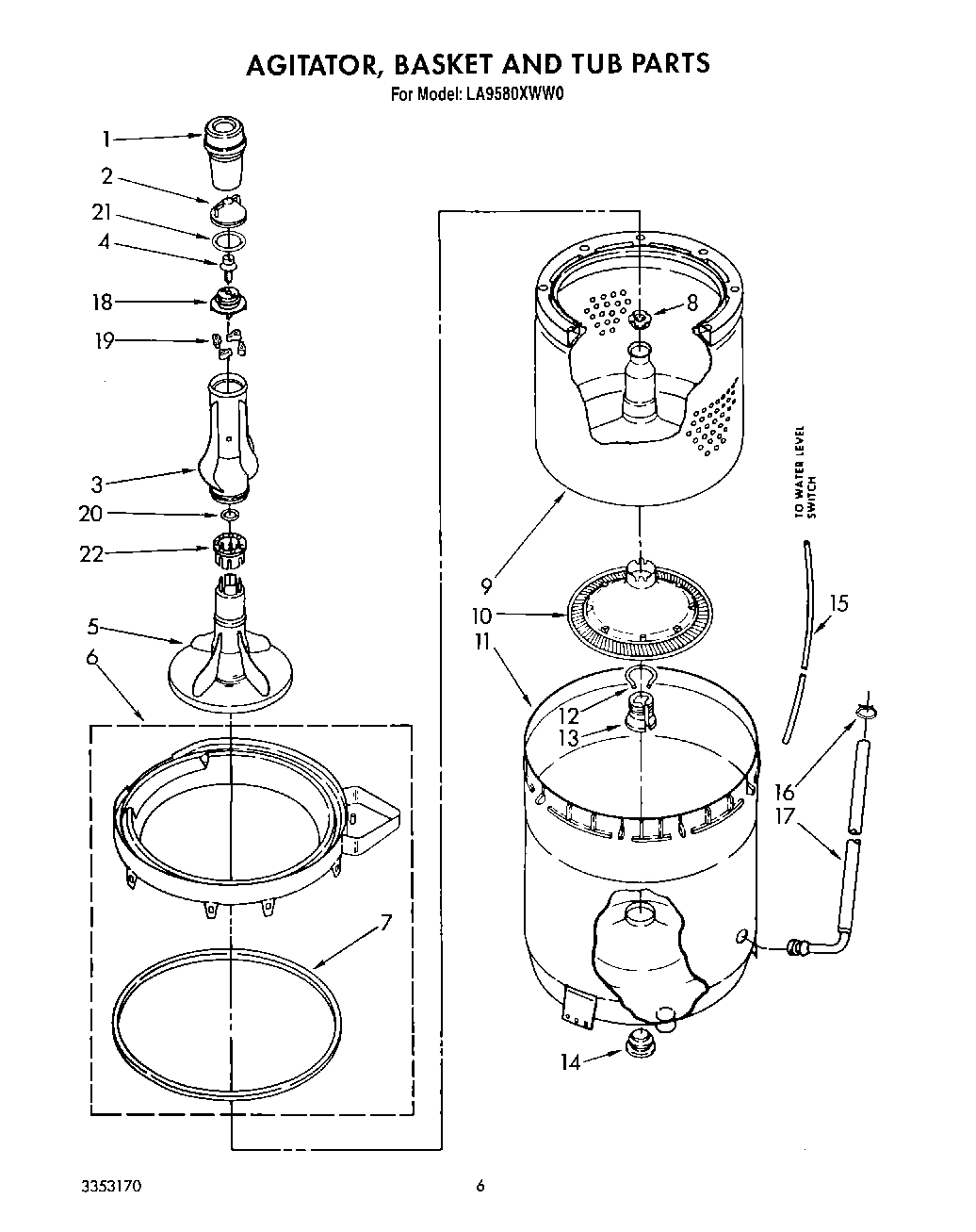 04 - AGITATOR, BASKET AND TUB