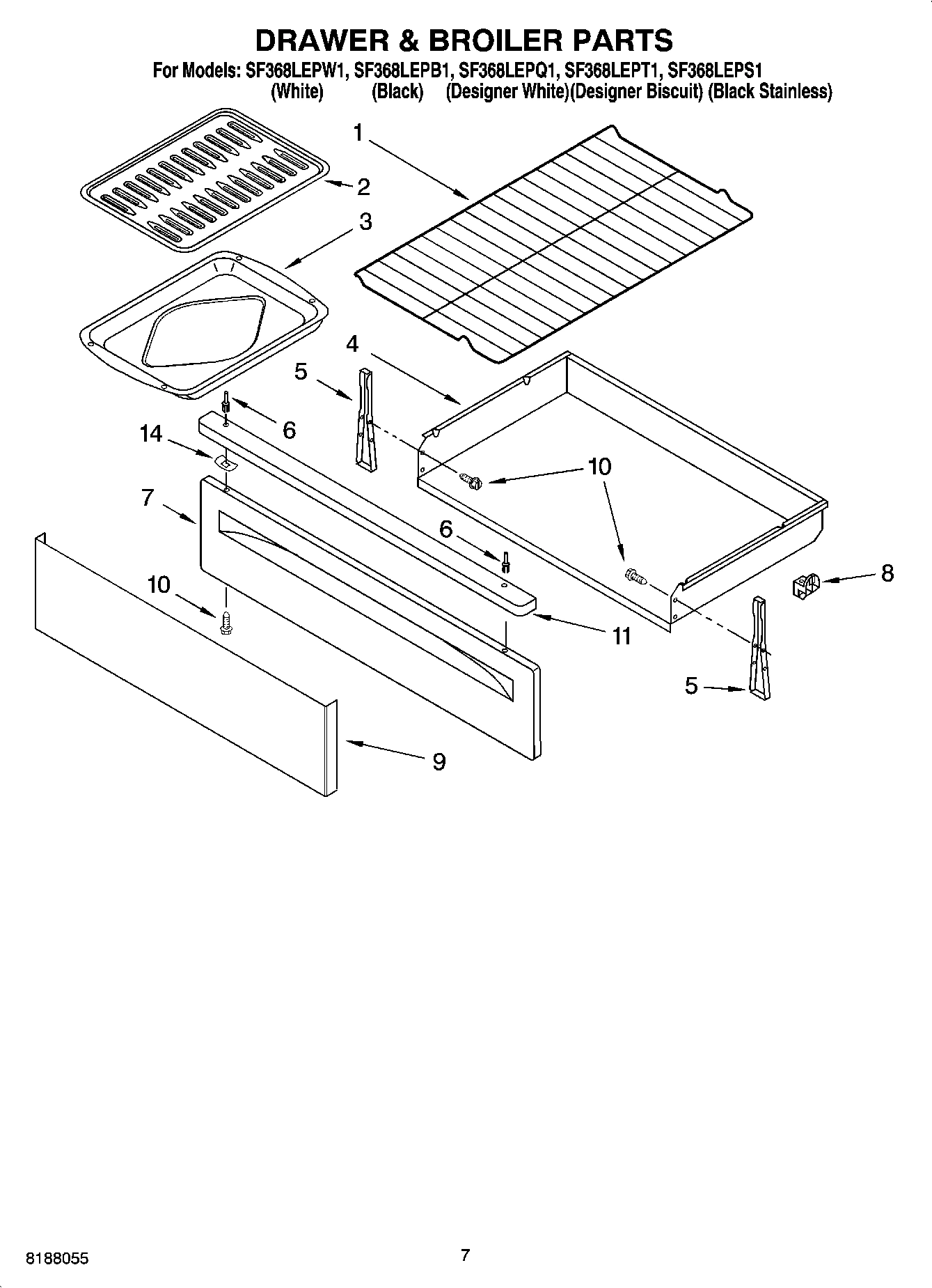 05 - DRAWER & BROILER PARTS