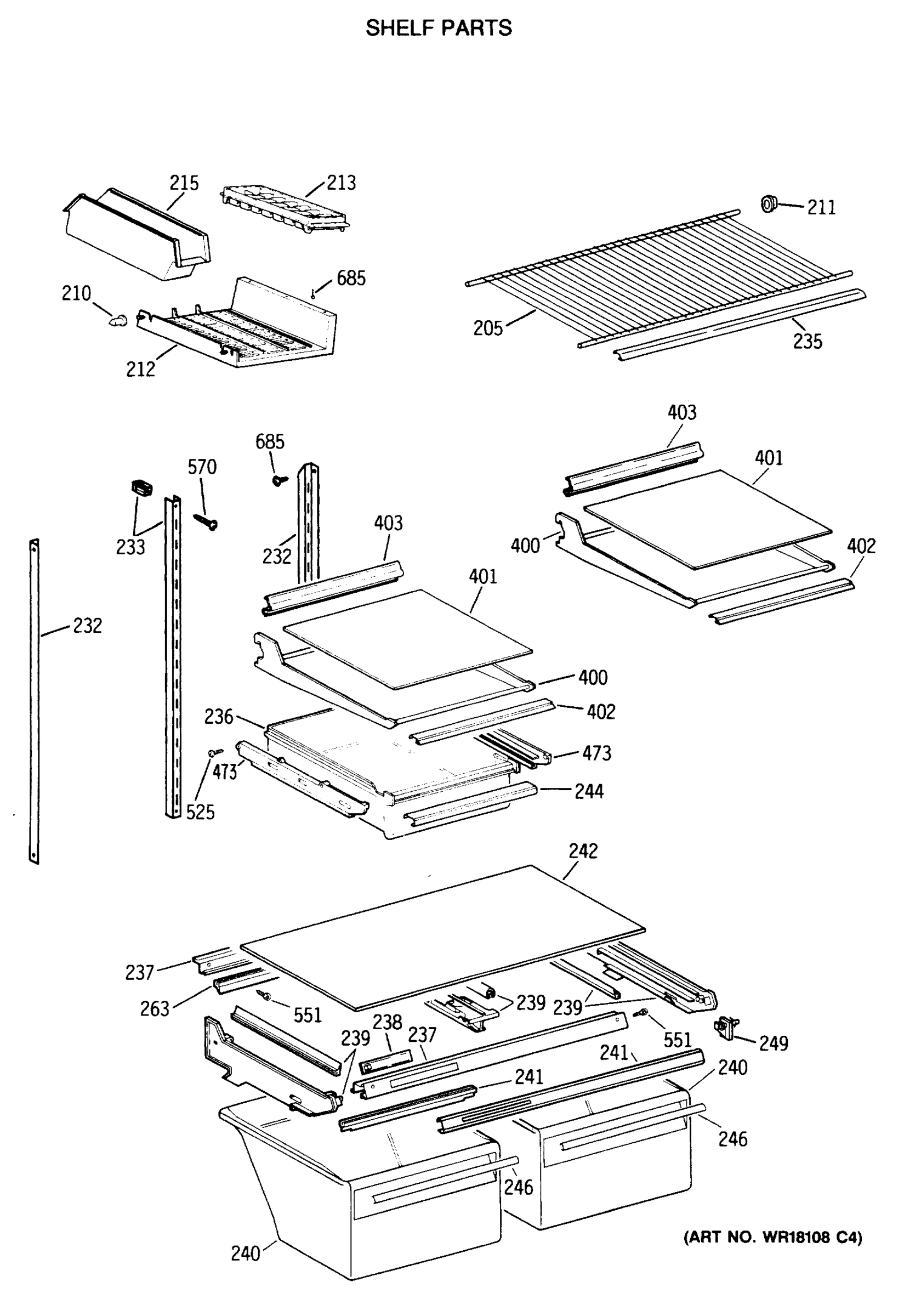 SHELF PARTS