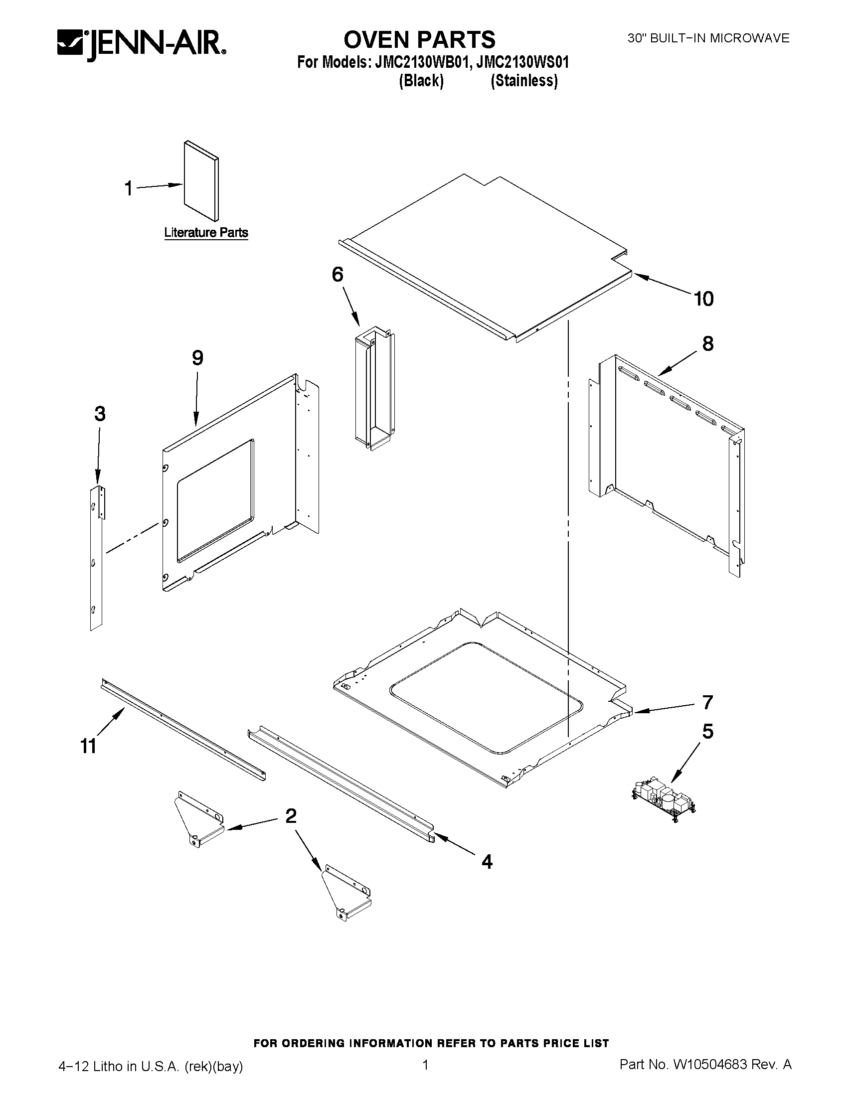 01 - OVEN PARTS