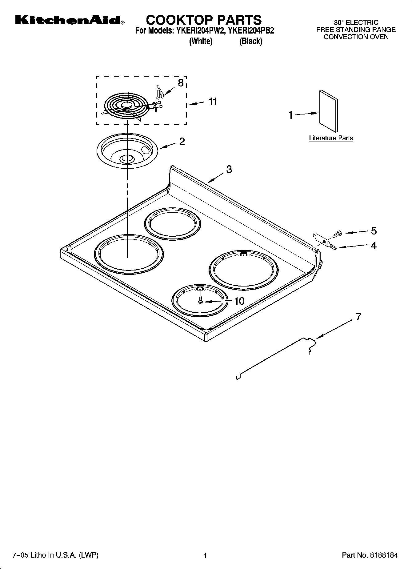 01 - COOKTOP PARTS