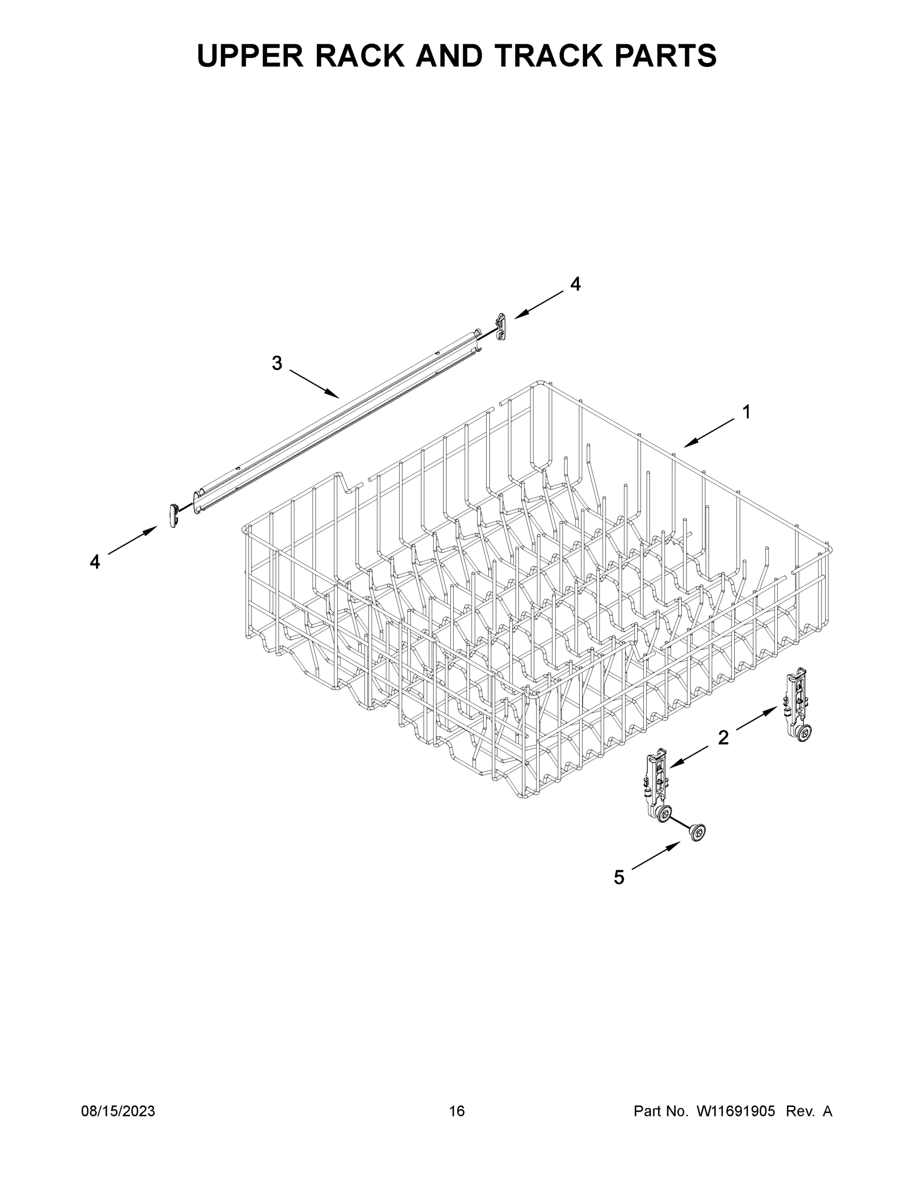 09 - UPPER RACK AND TRACK PARTS
