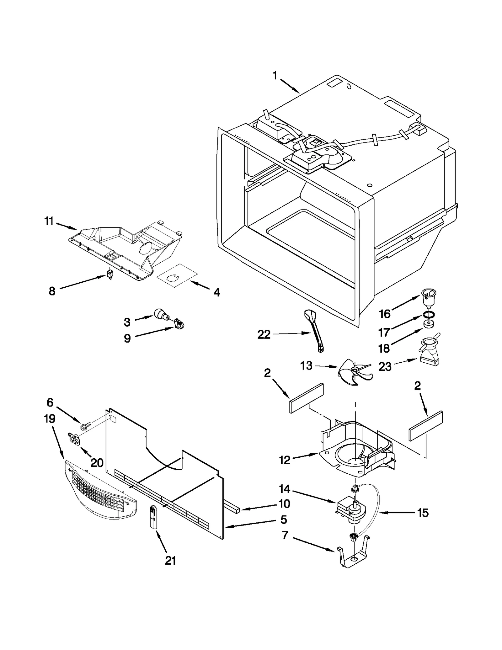 FREEZER LINER PARTS