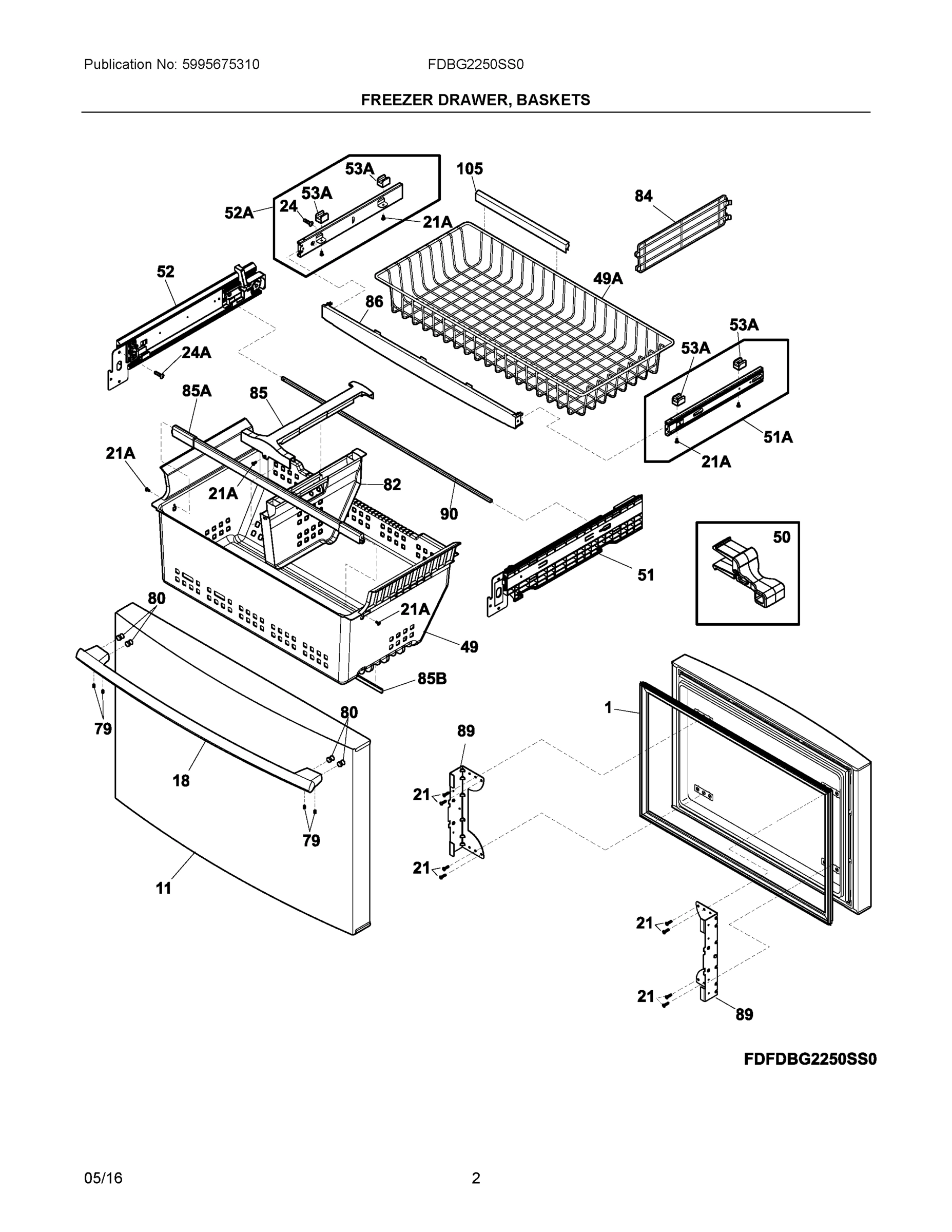 02 - FREEZER DRAWER, BASKETS