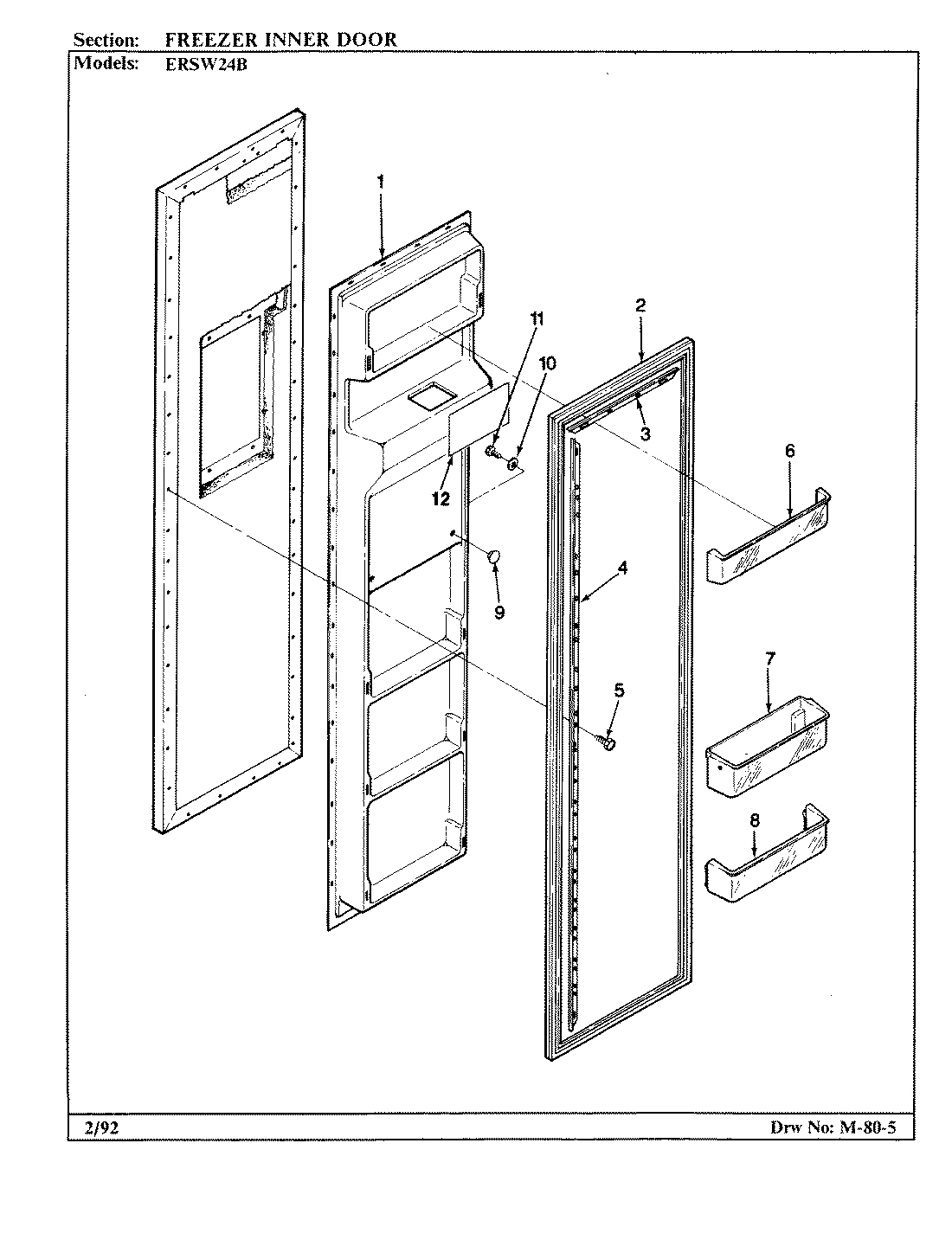 02 - FREEZER INNER DOOR