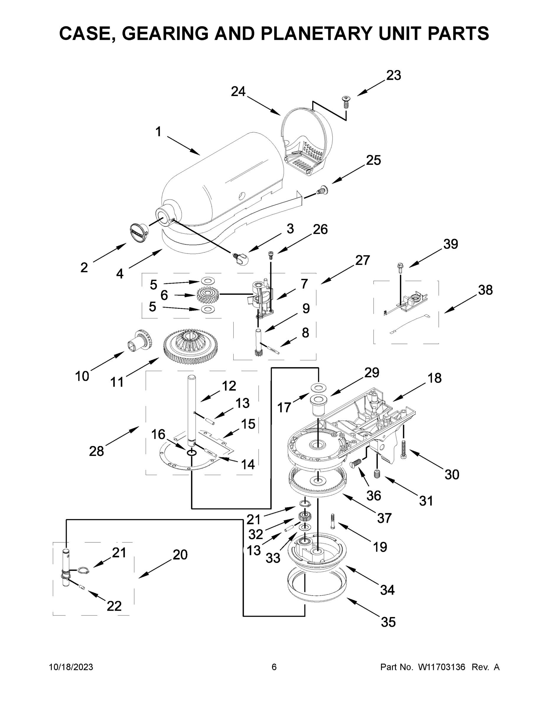 04 - CASE, GEARING AND PLANETARY UNIT PARTS