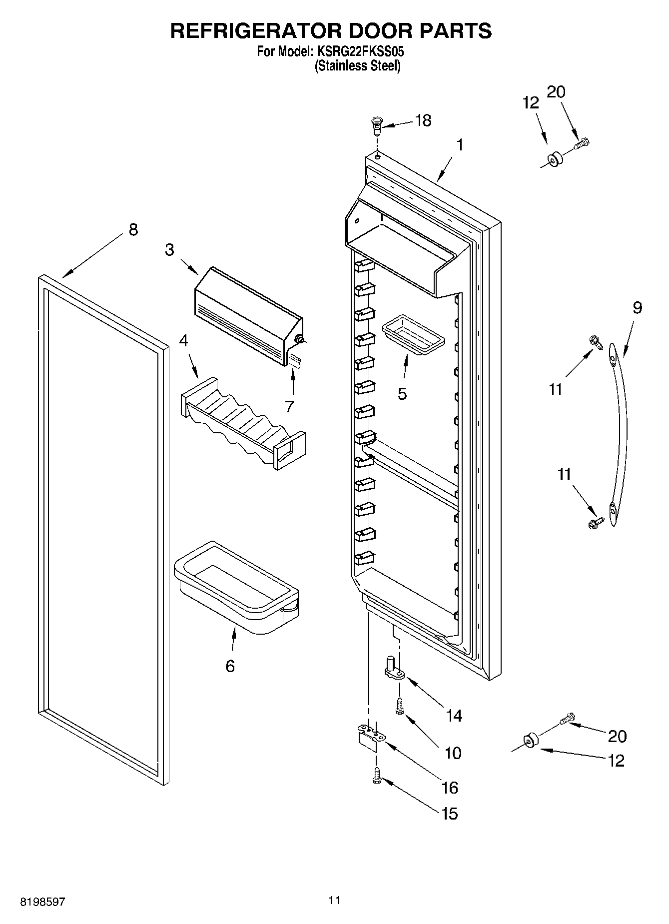 07 - REFRIGERATOR DOOR PARTS