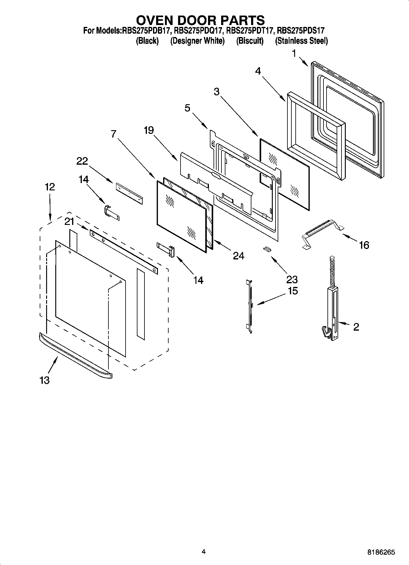 03 - OVEN DOOR PARTS