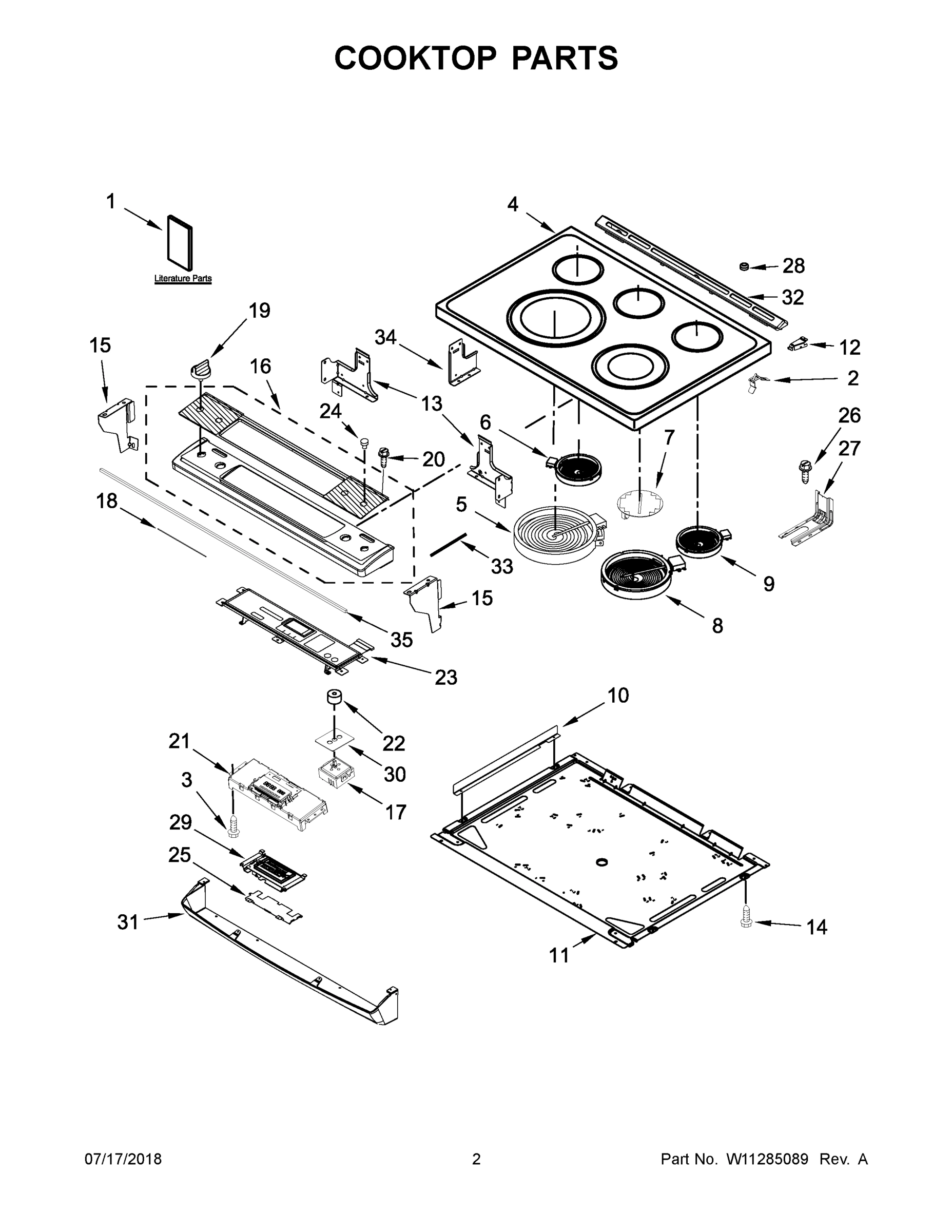 02 - COOKTOP PARTS