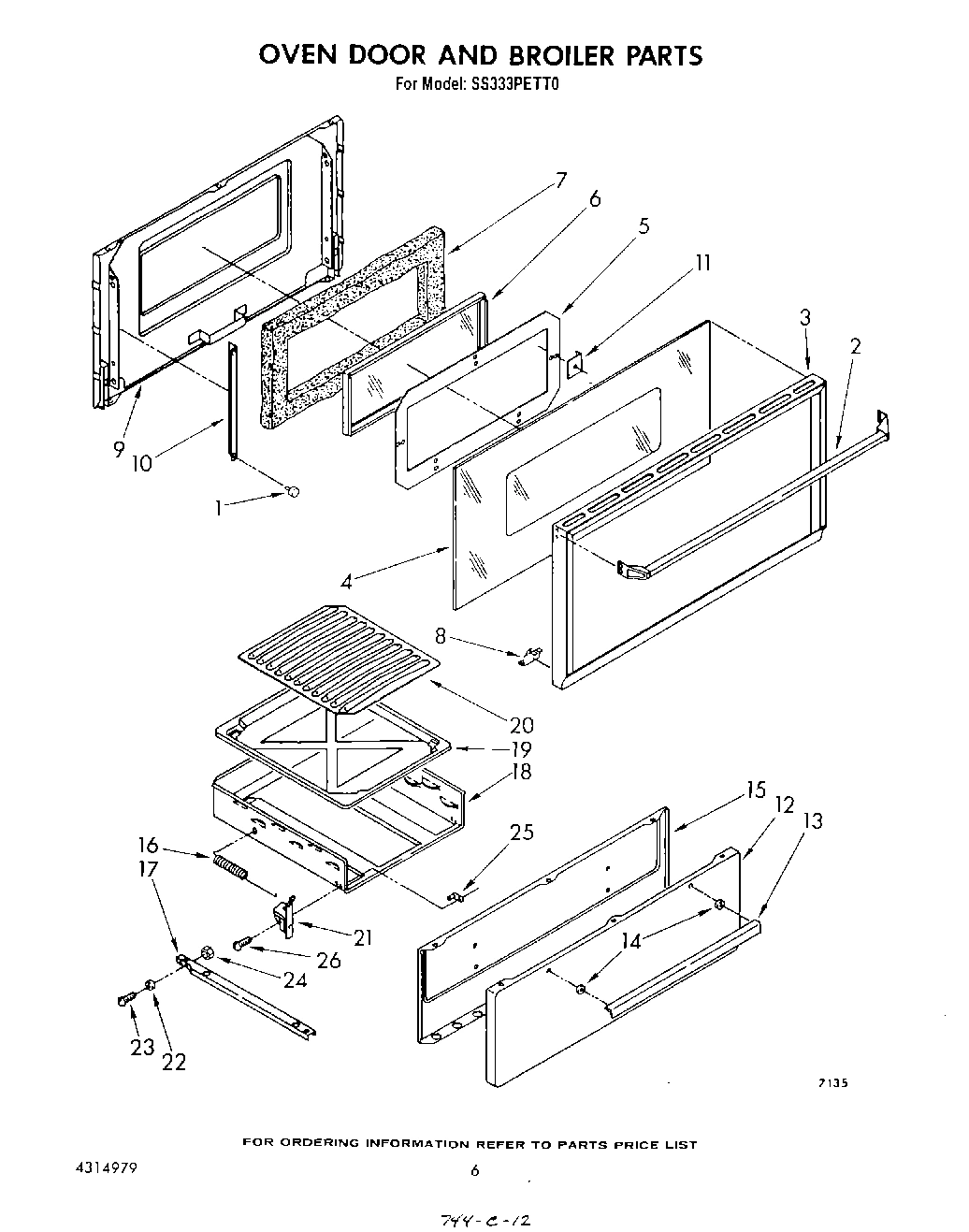 05 - OVEN DOOR AND BROILER