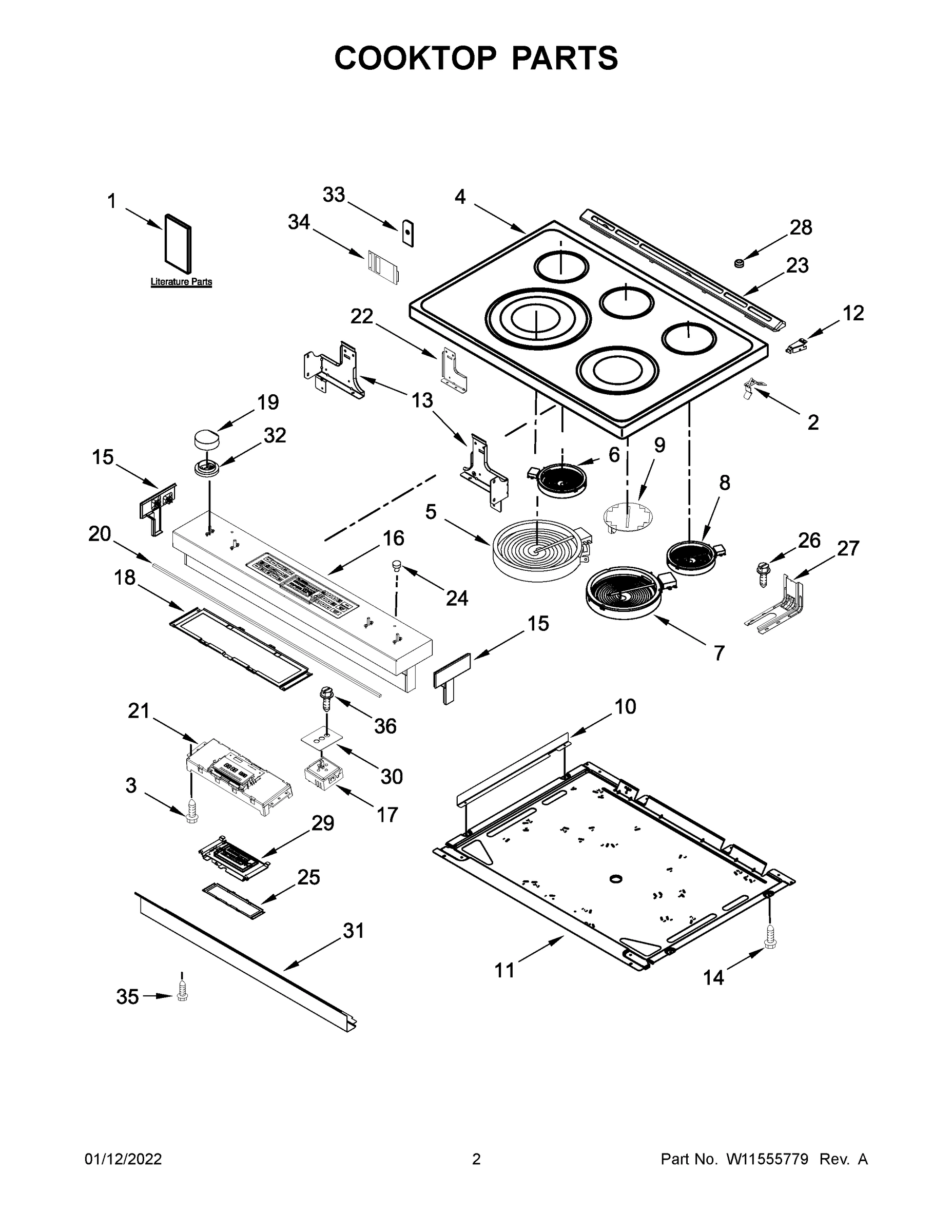 02 - COOKTOP PARTS