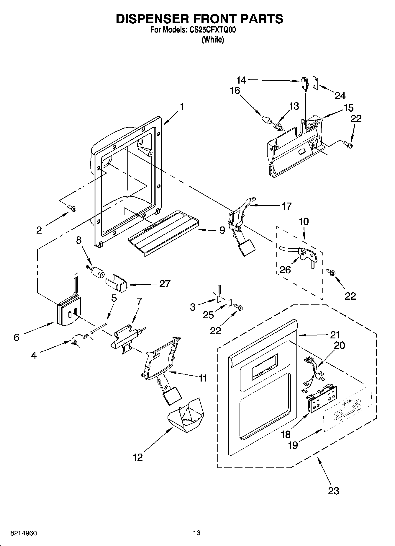 08 - DISPENSER FRONT PARTS