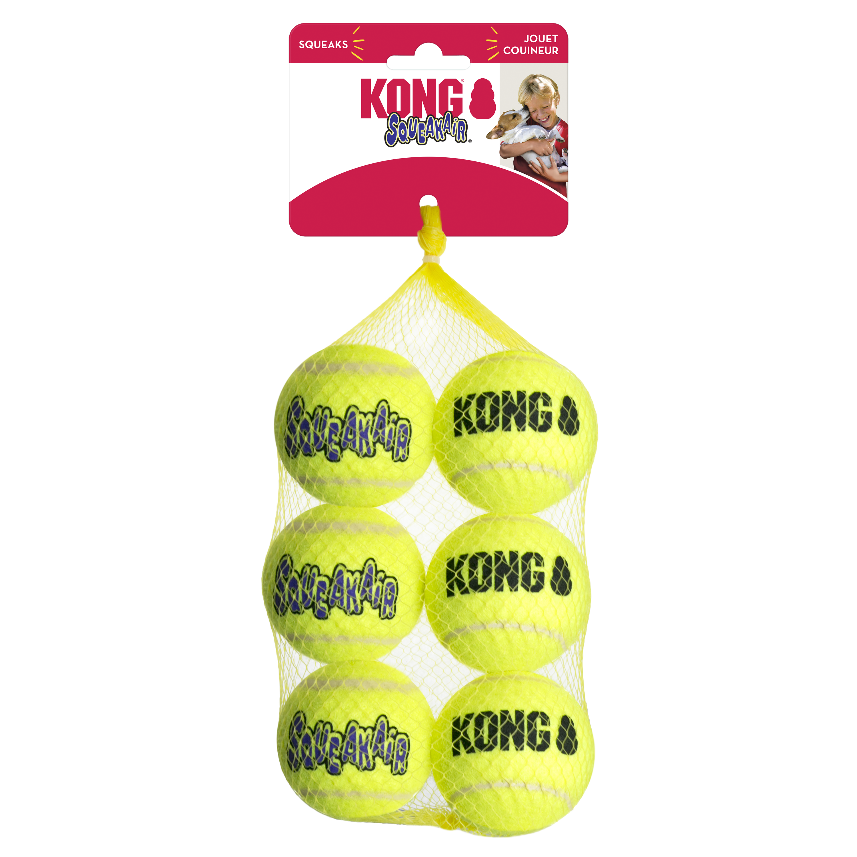 KONG AirDog Small Squeakair Tennis Balls