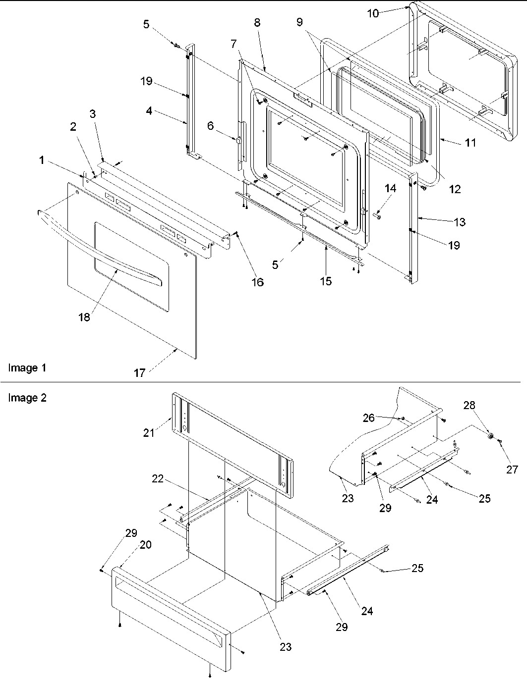 04 - Oven Door and Storage Drawer