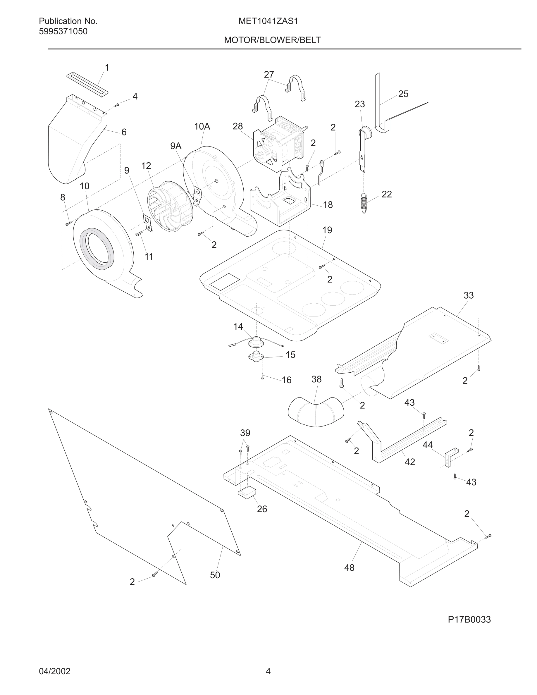 05 - MOTOR/BLOWER/BELT