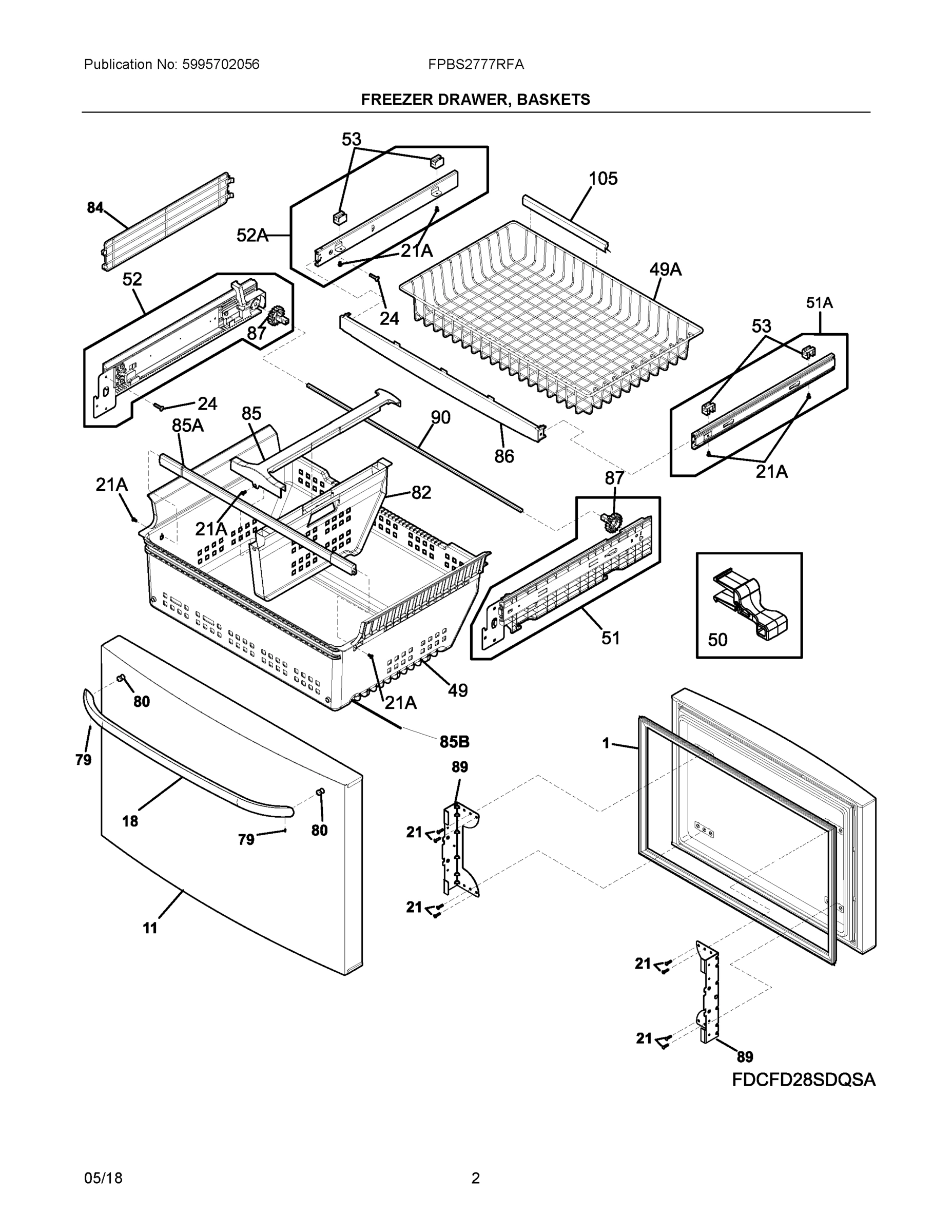 02 - FREEZER DRAWER, BASKETS
