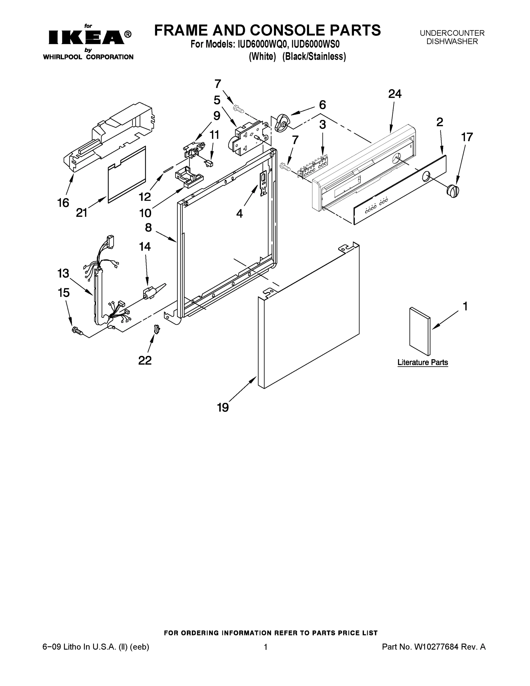 01 - FRAME AND CONSOLE PARTS
