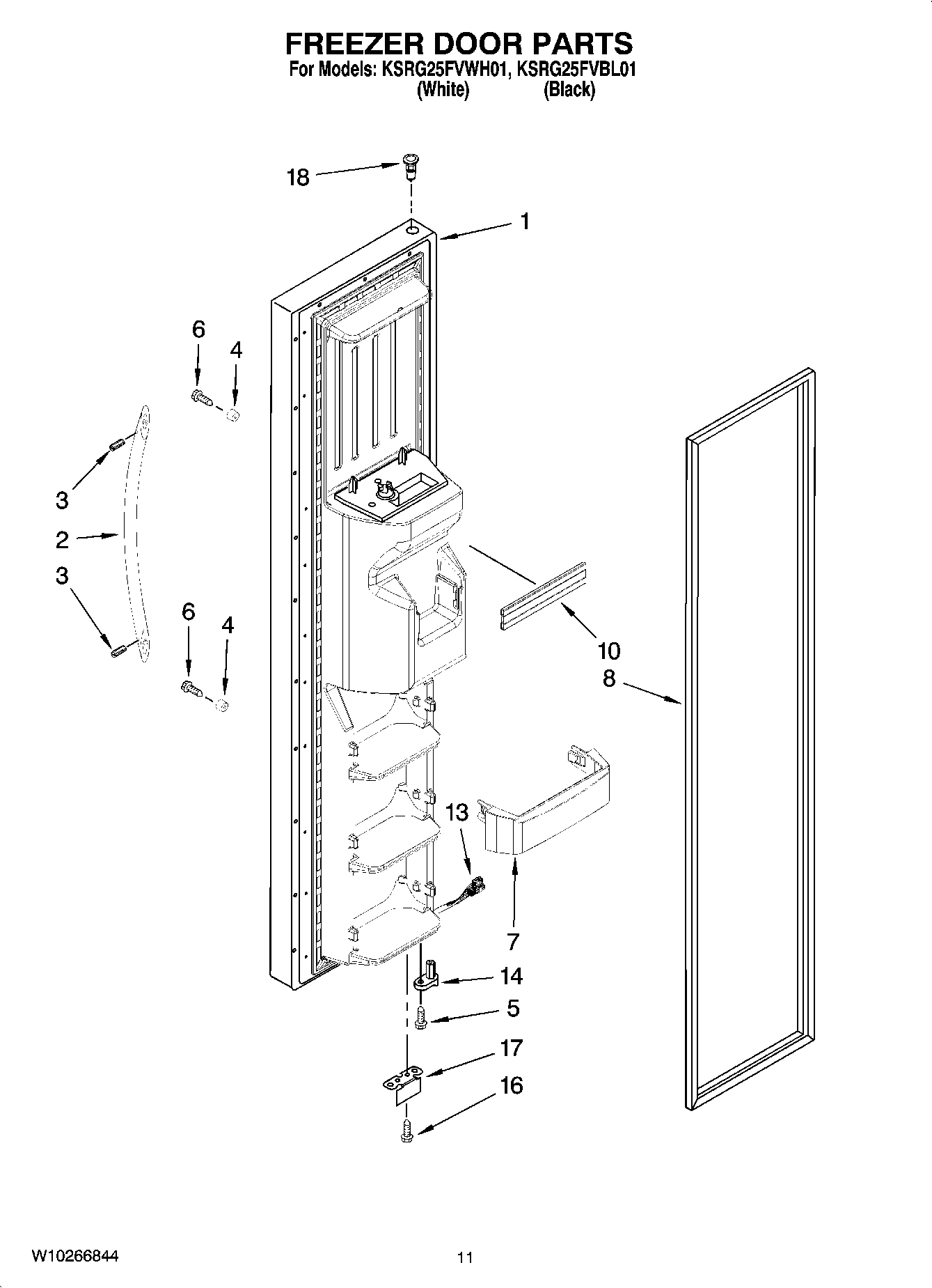 07 - FREEZER DOOR PARTS