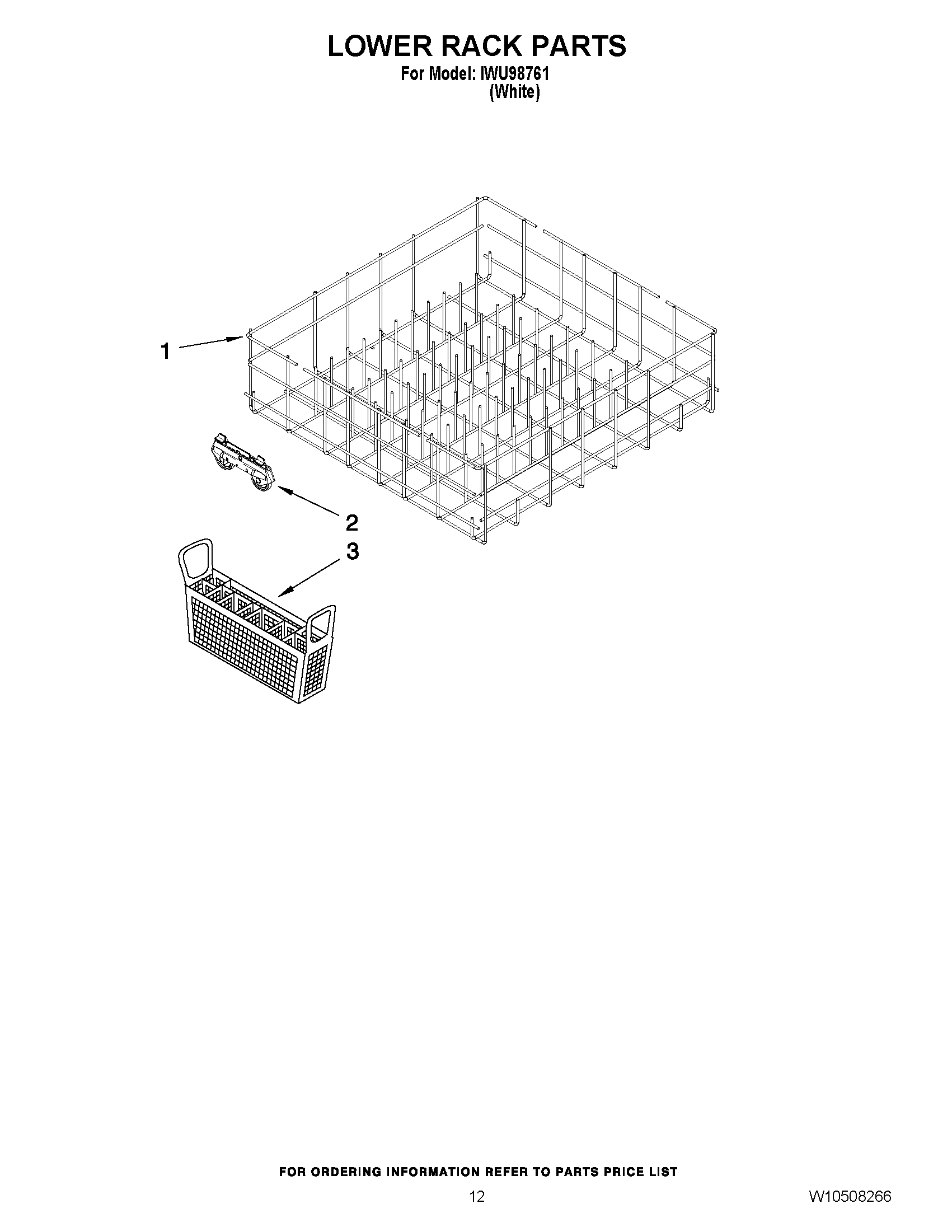 10 - LOWER RACK PARTS