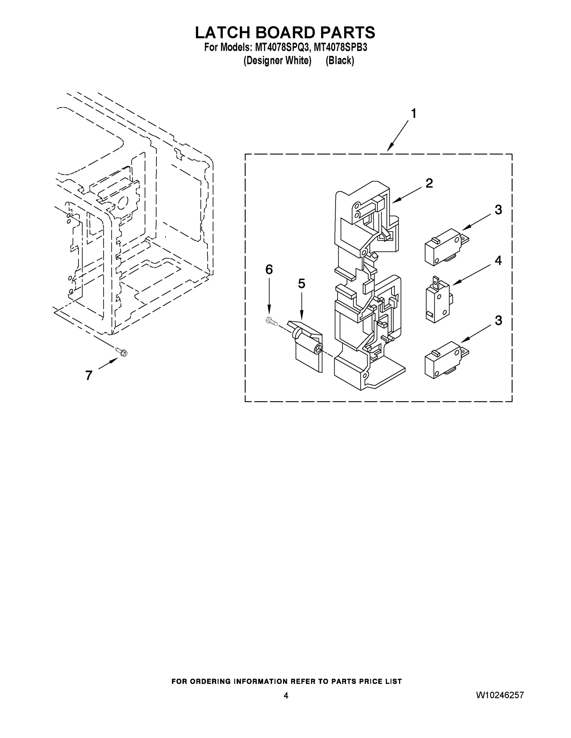 04 - LATCH BOARD PARTS