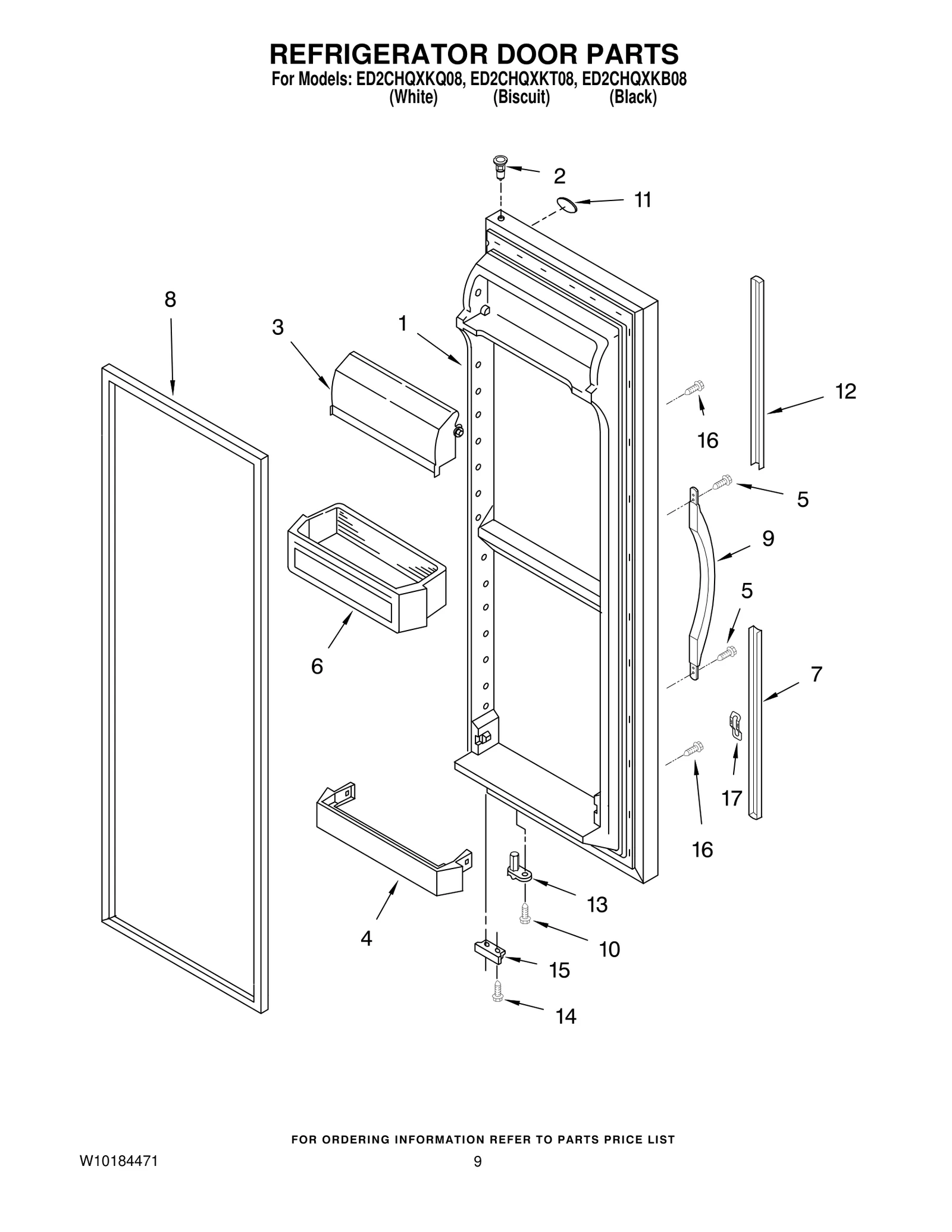 REFRIGERATOR DOOR PARTS