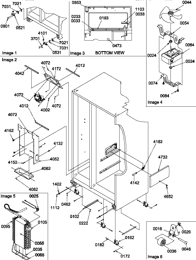 10 - ROLLERS AND EVAP ASSEMBLIES