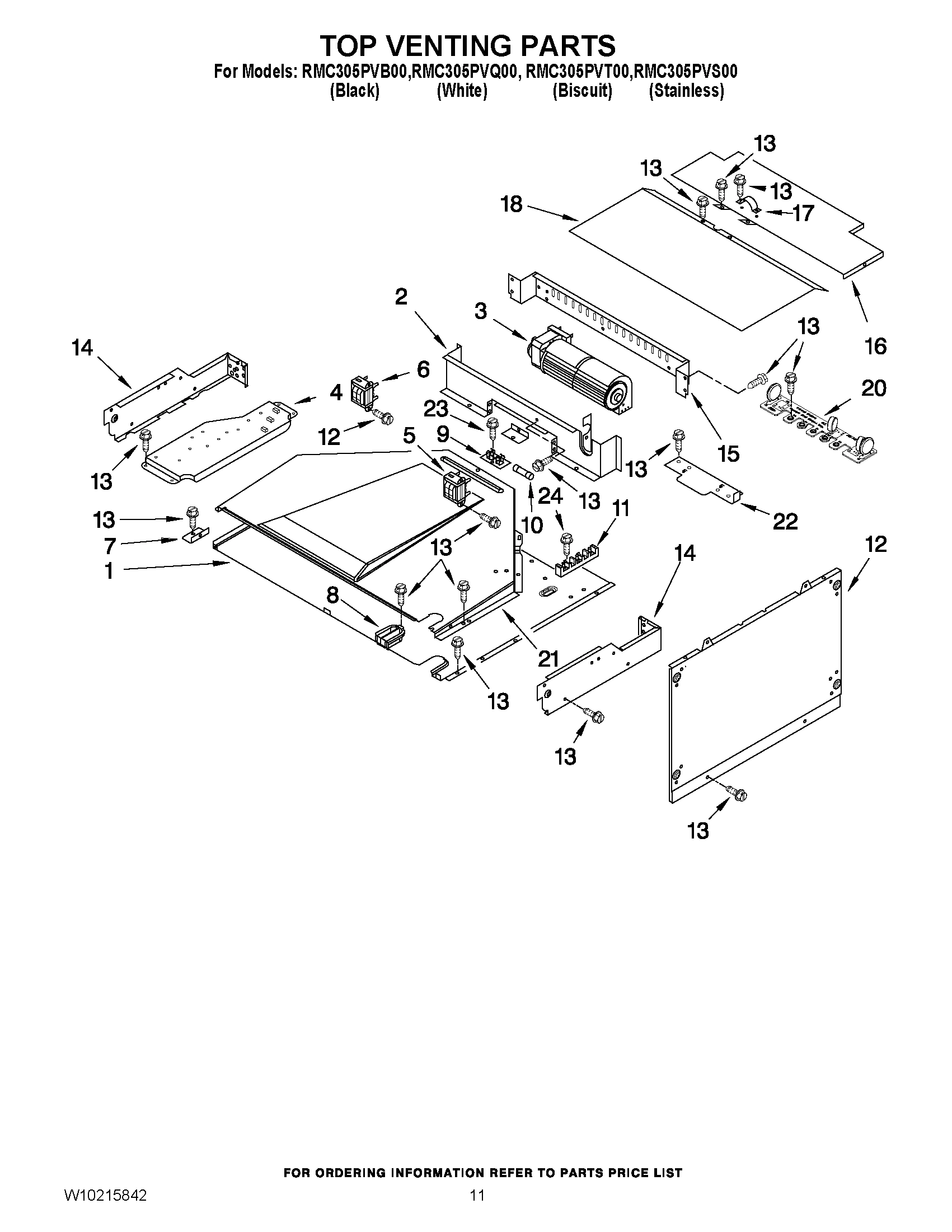 09 - TOP VENTING PARTS