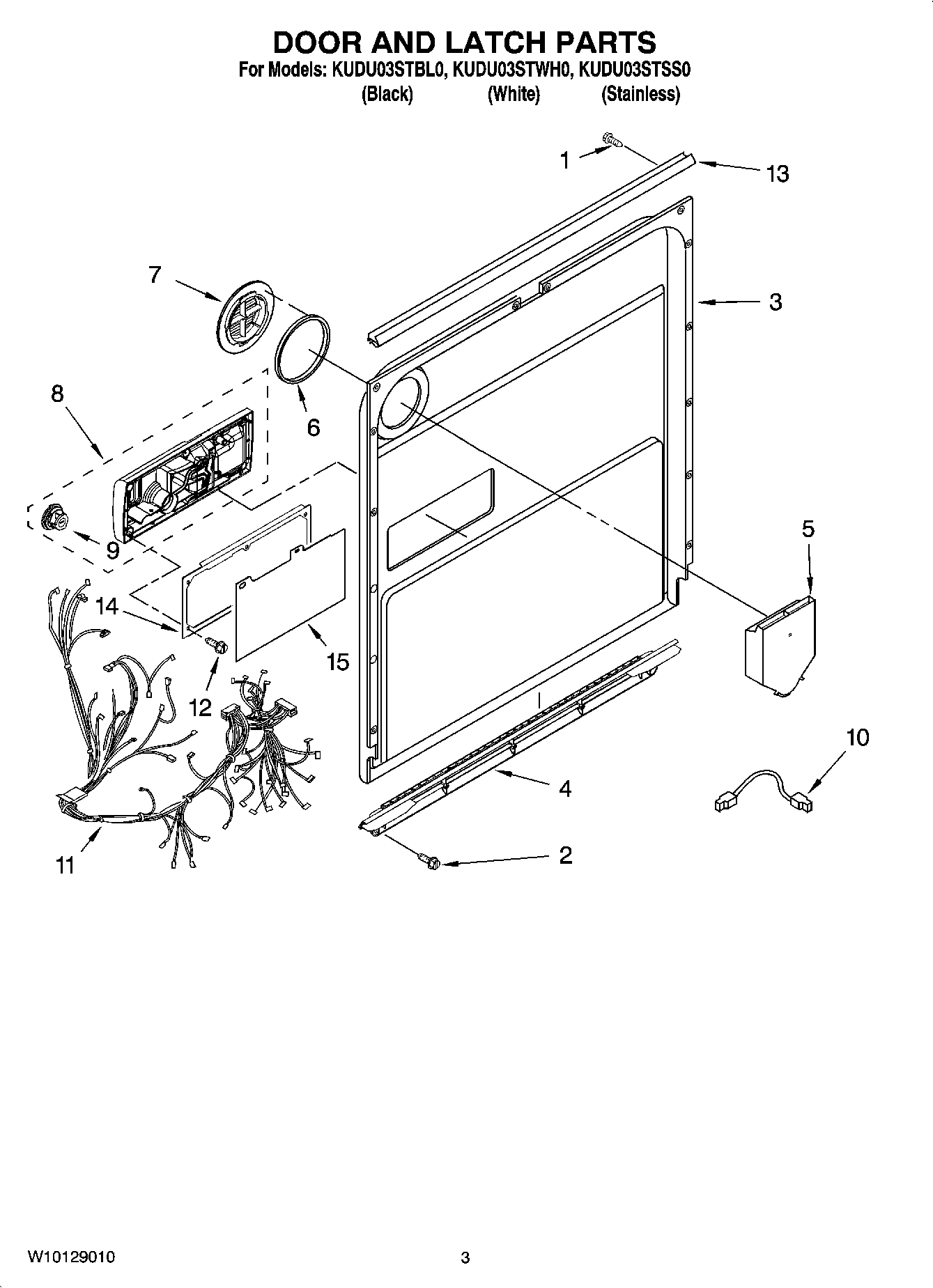 03 - DOOR AND LATCH PARTS