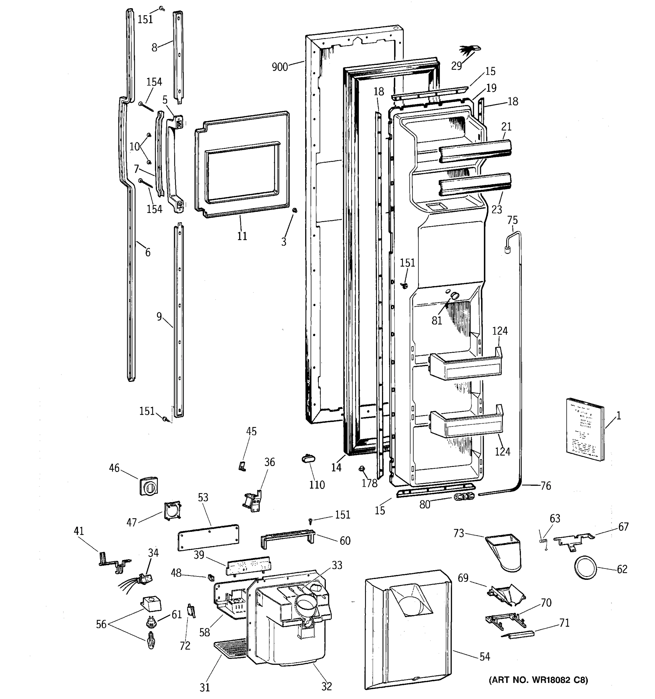 FREEZER DOOR