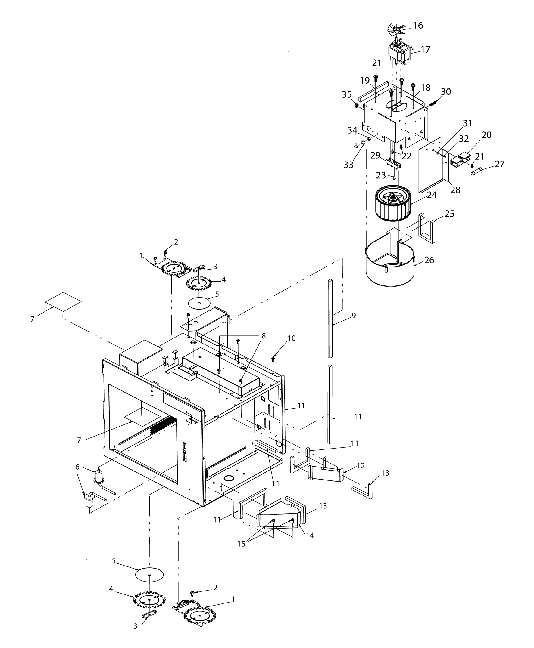 ANTENNAS / BLOWER / FUSE BLOCK / DUCTS
