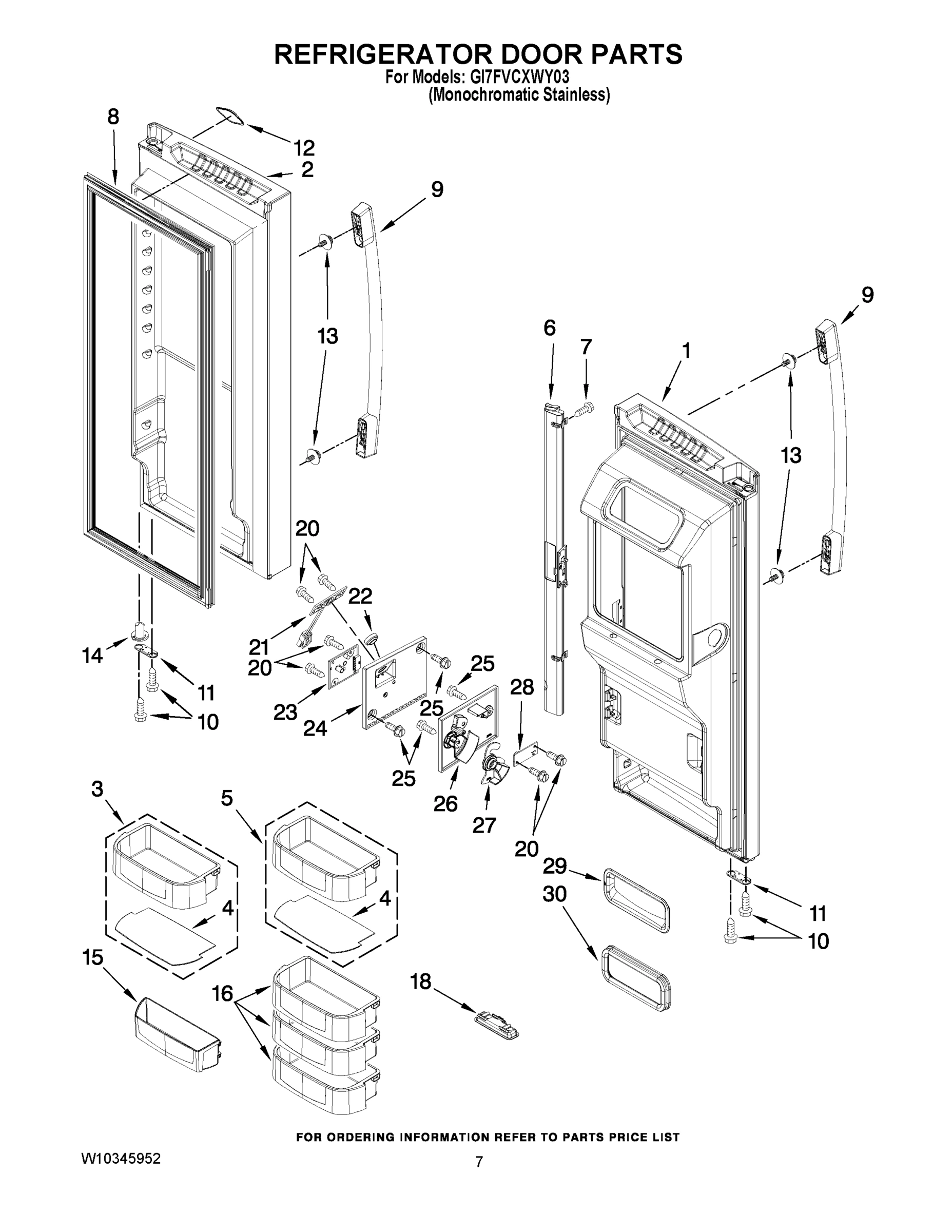 04 - REFRIGERATOR DOOR PARTS