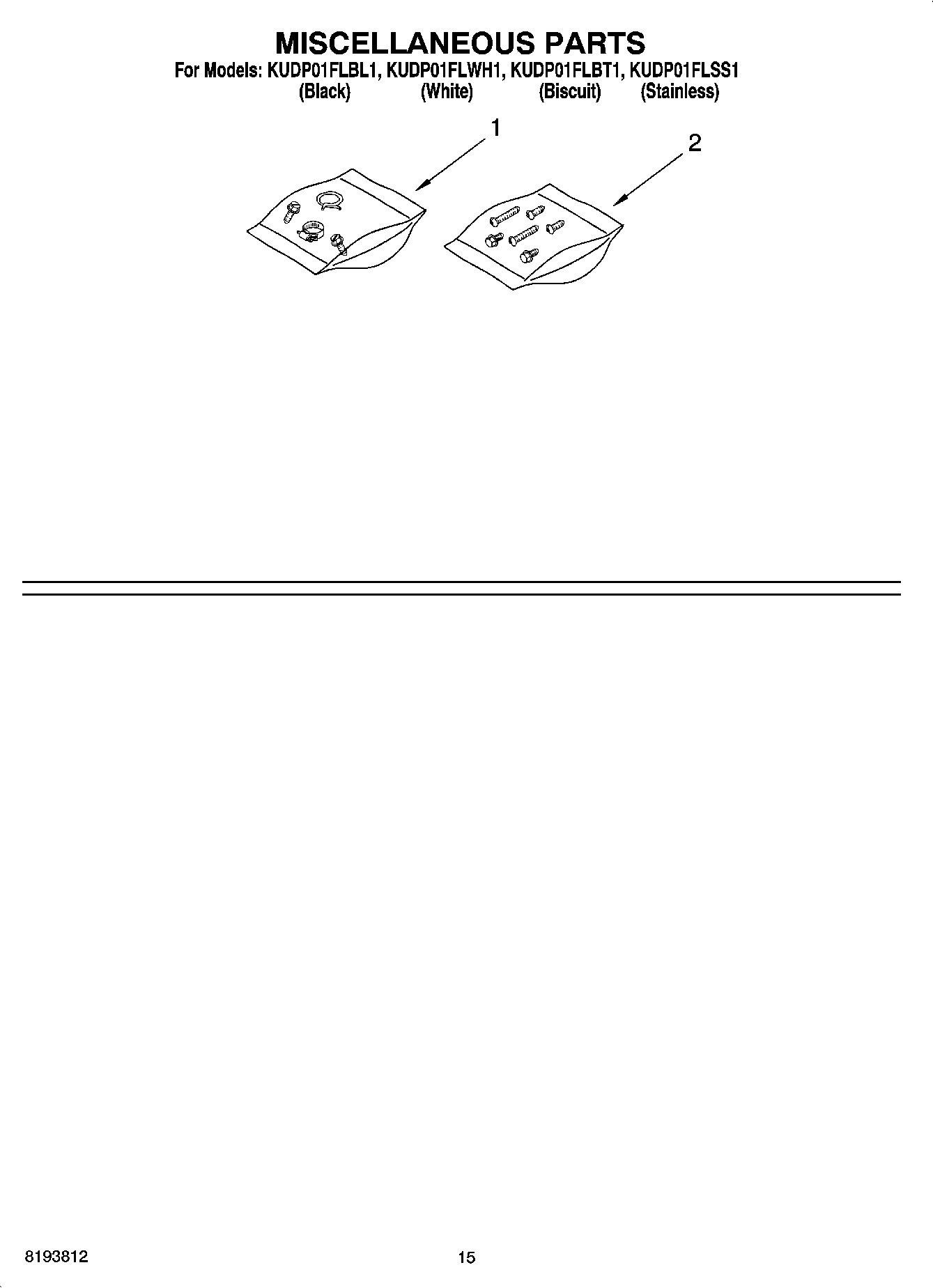 12 - MISCELLANEOUS PARTS OPTIONAL PARTS (NOT INCLUDED)